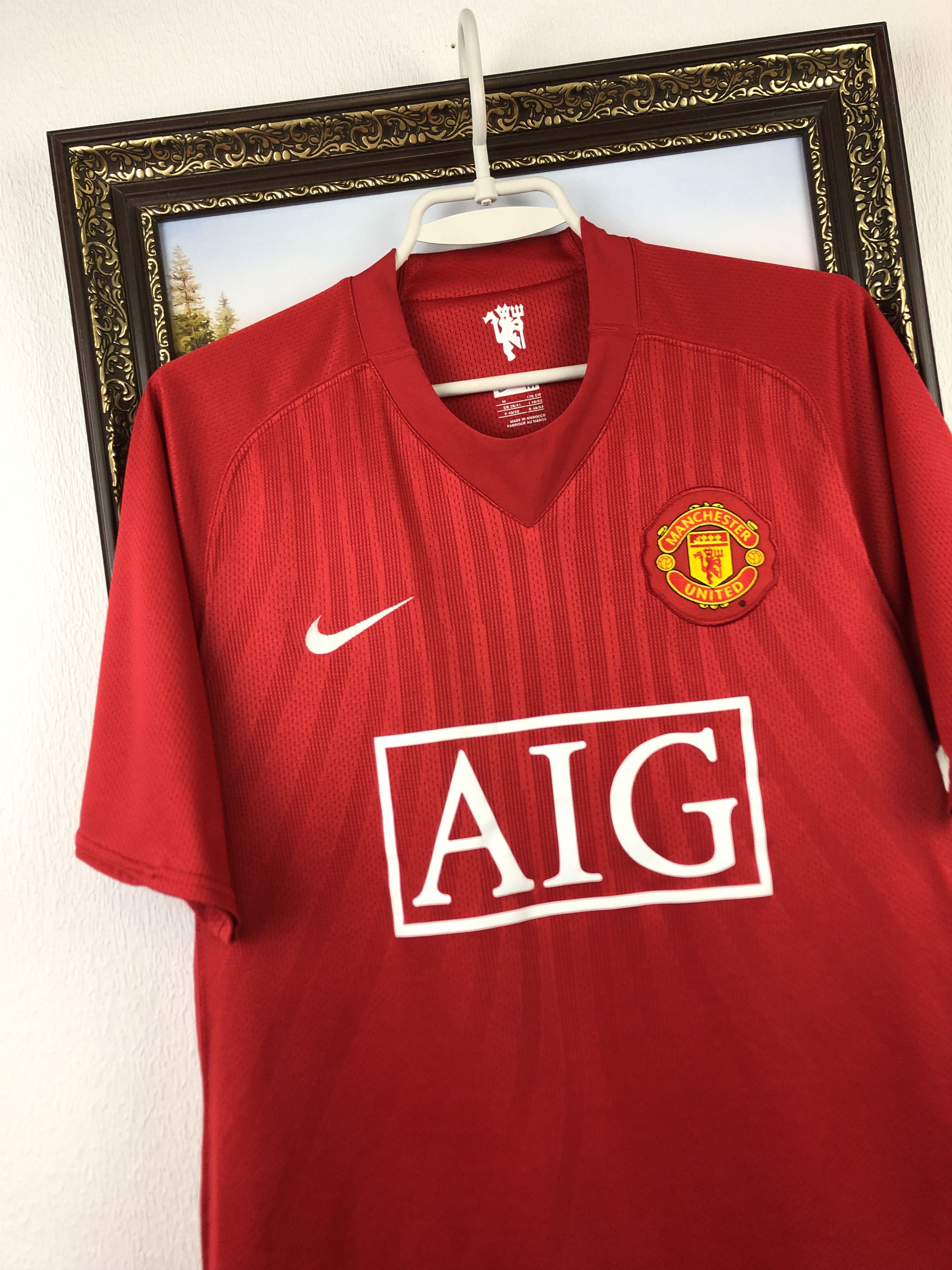 Manchester United football shirt 2007 #10 Rooney Nike Jersey