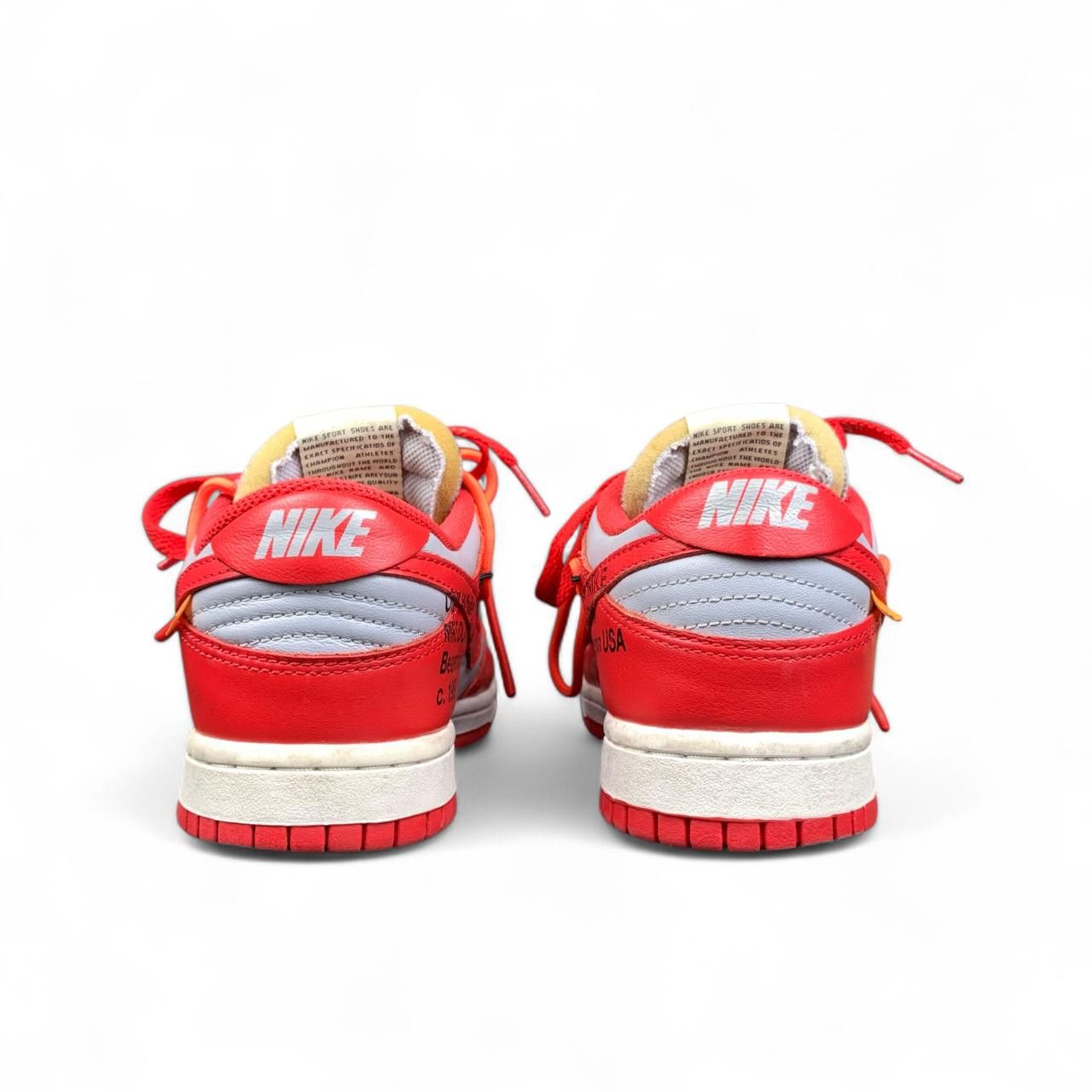 Nike × Off-White Nike x Off-White Dunk low Red Size US 5 / EU 37 - 9 Thumbnail