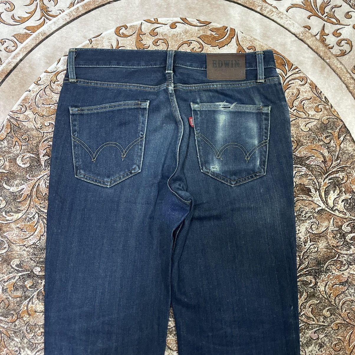 Edwin 🔥Vintage Edwin 503 Stoned Washed Distress Denim Jeans Size US 33 - 5 Thumbnail