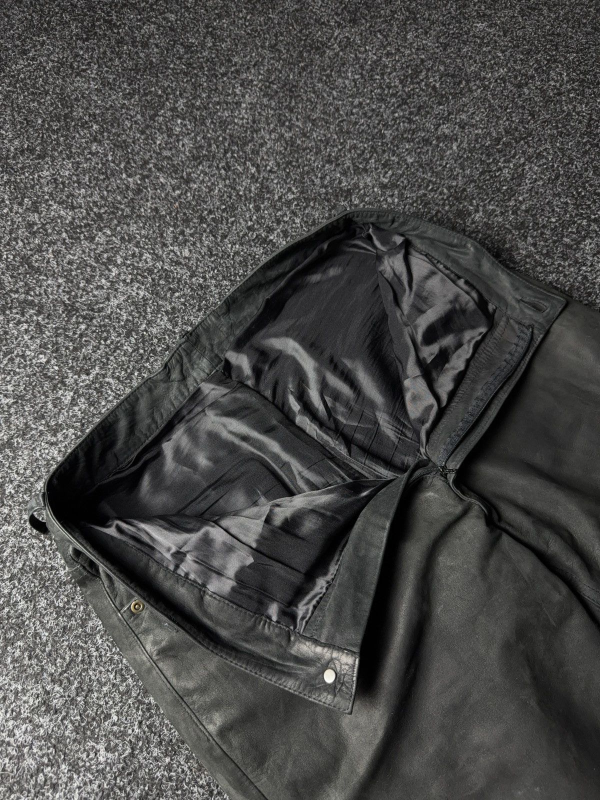 Leather Y2K Vintage Leather Pants Opium Style Alt Biker USA Rare Size US 31 - 8 Thumbnail