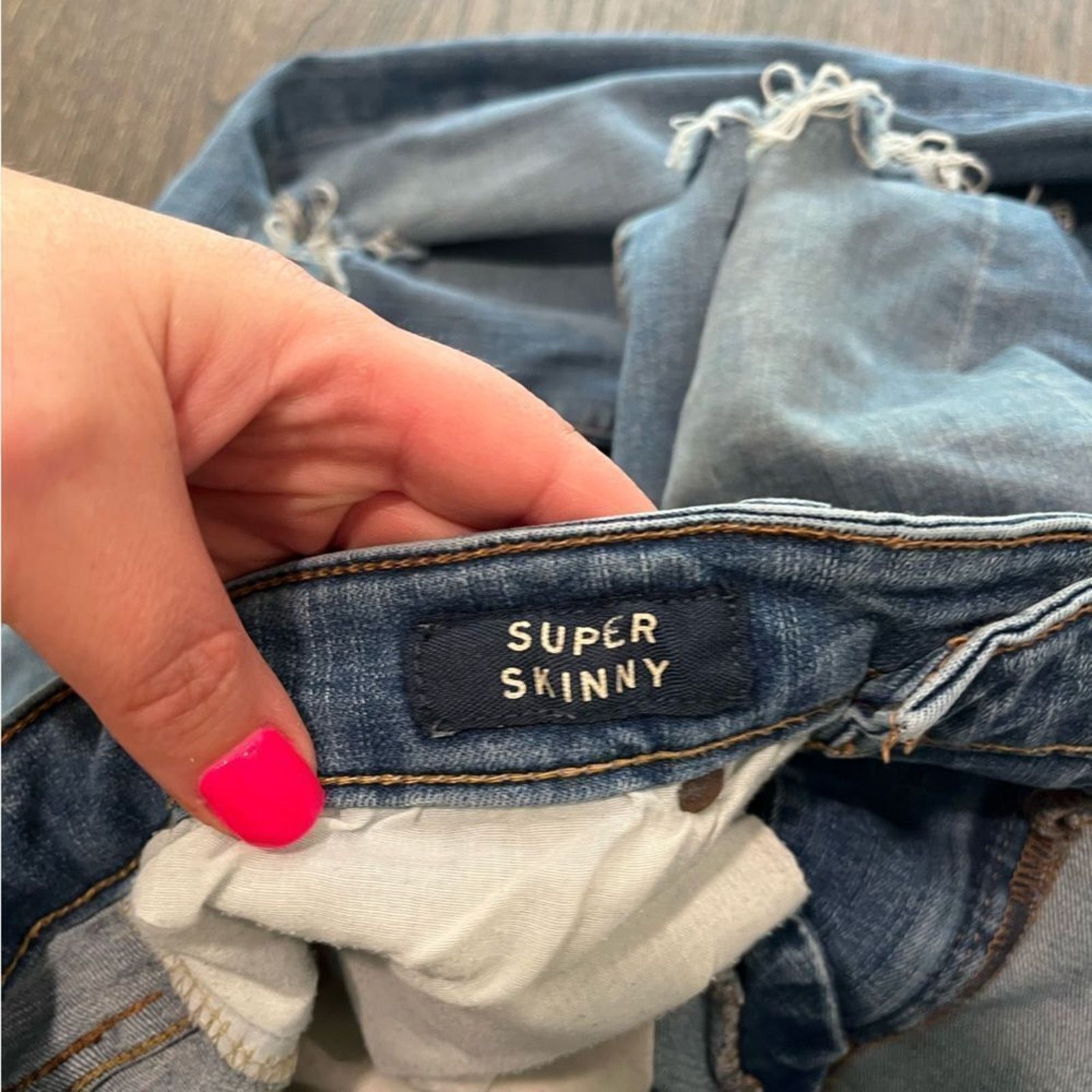 Aeropostale Aeropostale Super Skinny Jeans Distressed Size 32/30 Size US 32 / EU 48 - 6 Thumbnail