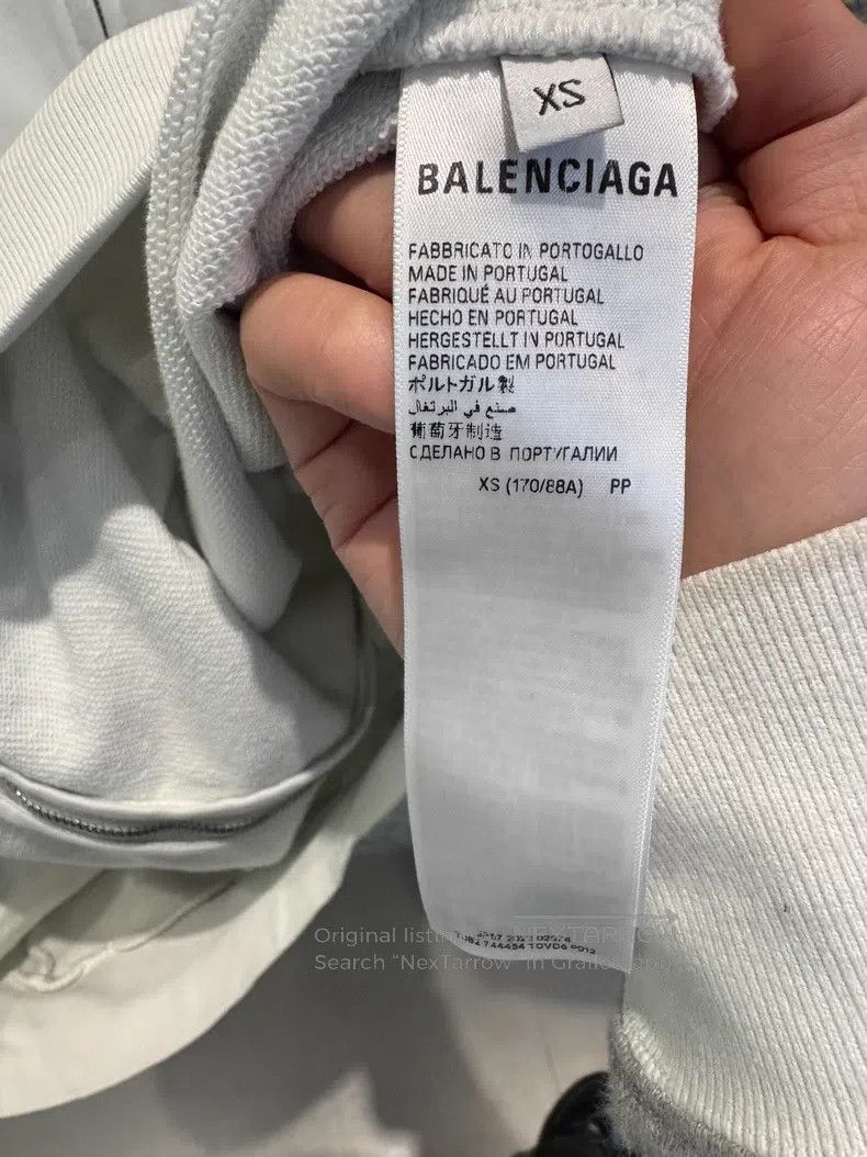 Balenciaga Balenciaga Solid Lettering Printed Zip-up Hooded Long-slee Size US XS / EU 42 / 0 - 3 Thumbnail
