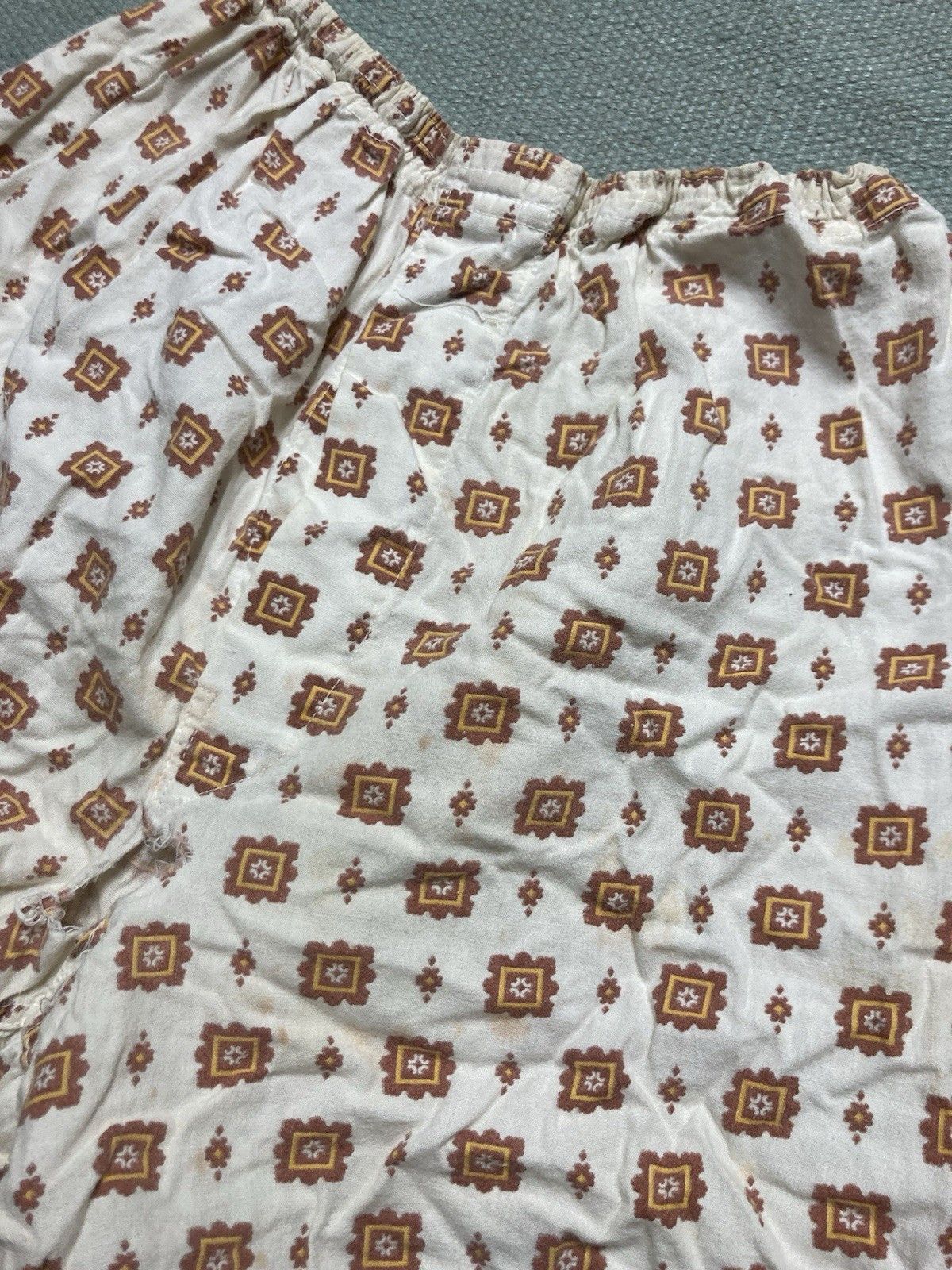 Vintage 50s men’s boxer shorts broadcloth cotton distressed Small Size 26" / US 2 / IT 38 - 2 Thumbnail