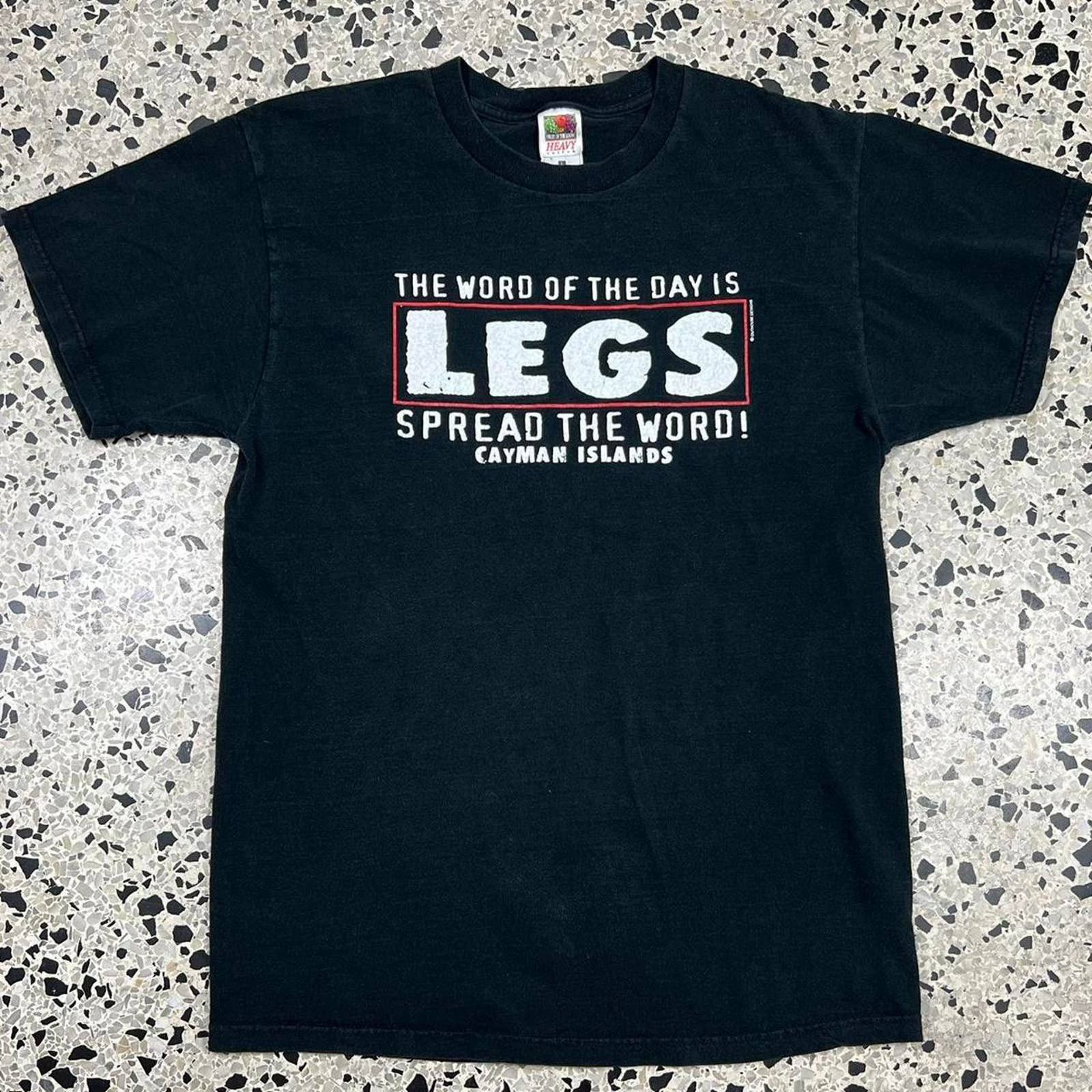 Japanese Brand × Vintage VINTAGE Y2K THE WORD OF THE DAY IS LEGS, SPREAD THE WORD TEE Size US L / EU 52-54 / 3 - 1 Thumbnail