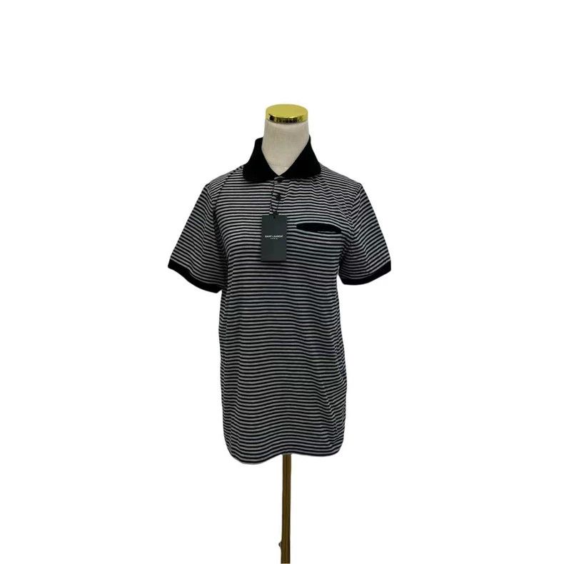 Saint Laurent Paris Saint Laurent Paris Striped polo shirt 2505-Nextarrow Size US S / EU 44-46 / 1 - 8 Thumbnail