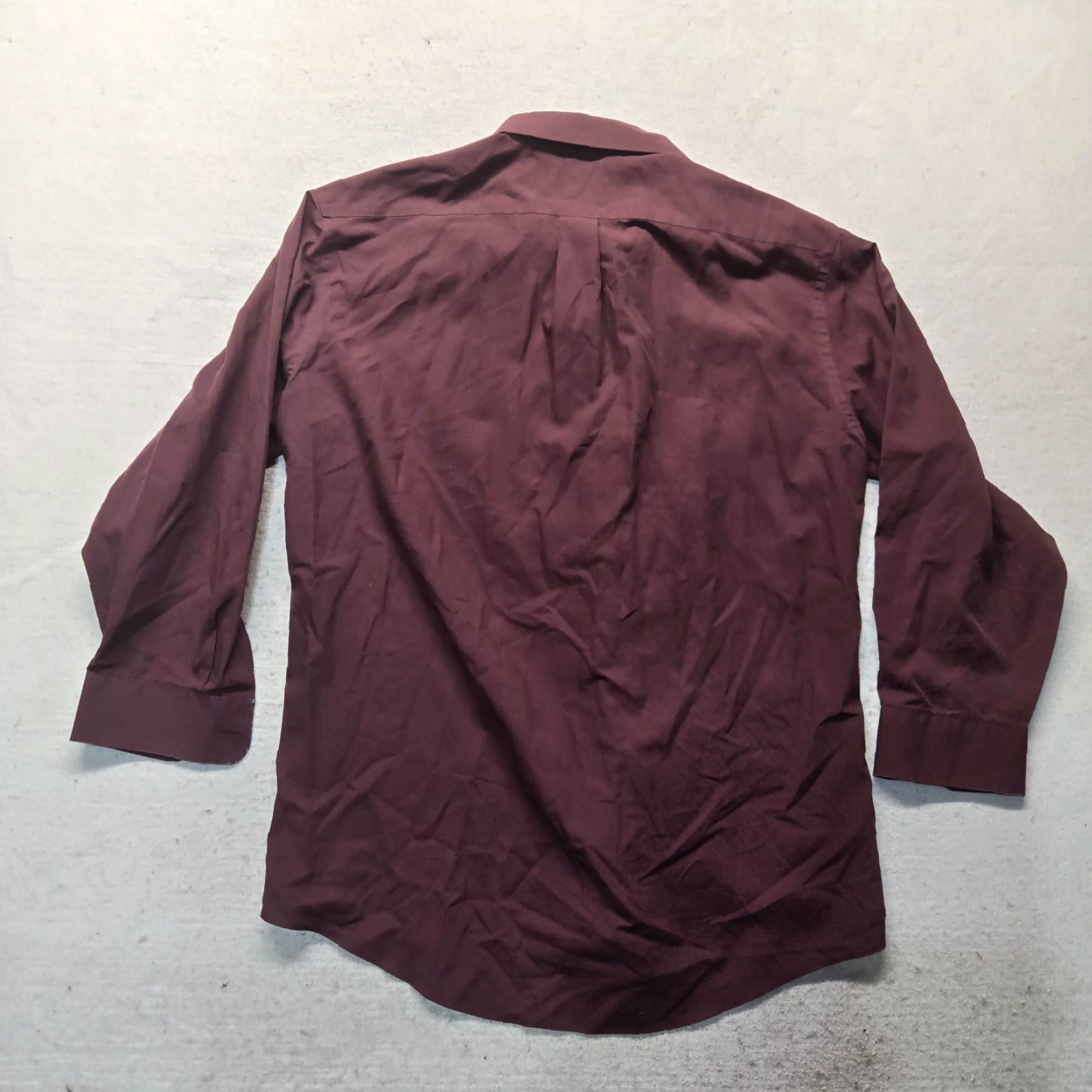 Stafford Stafford Shirt Button-Up Long Sleeve Men 16.5 Purple Broadcloth Solid 90s Event/Theme: None Womens/Mens Size US L / EU 52-54 / 3 - 7 Thumbnail