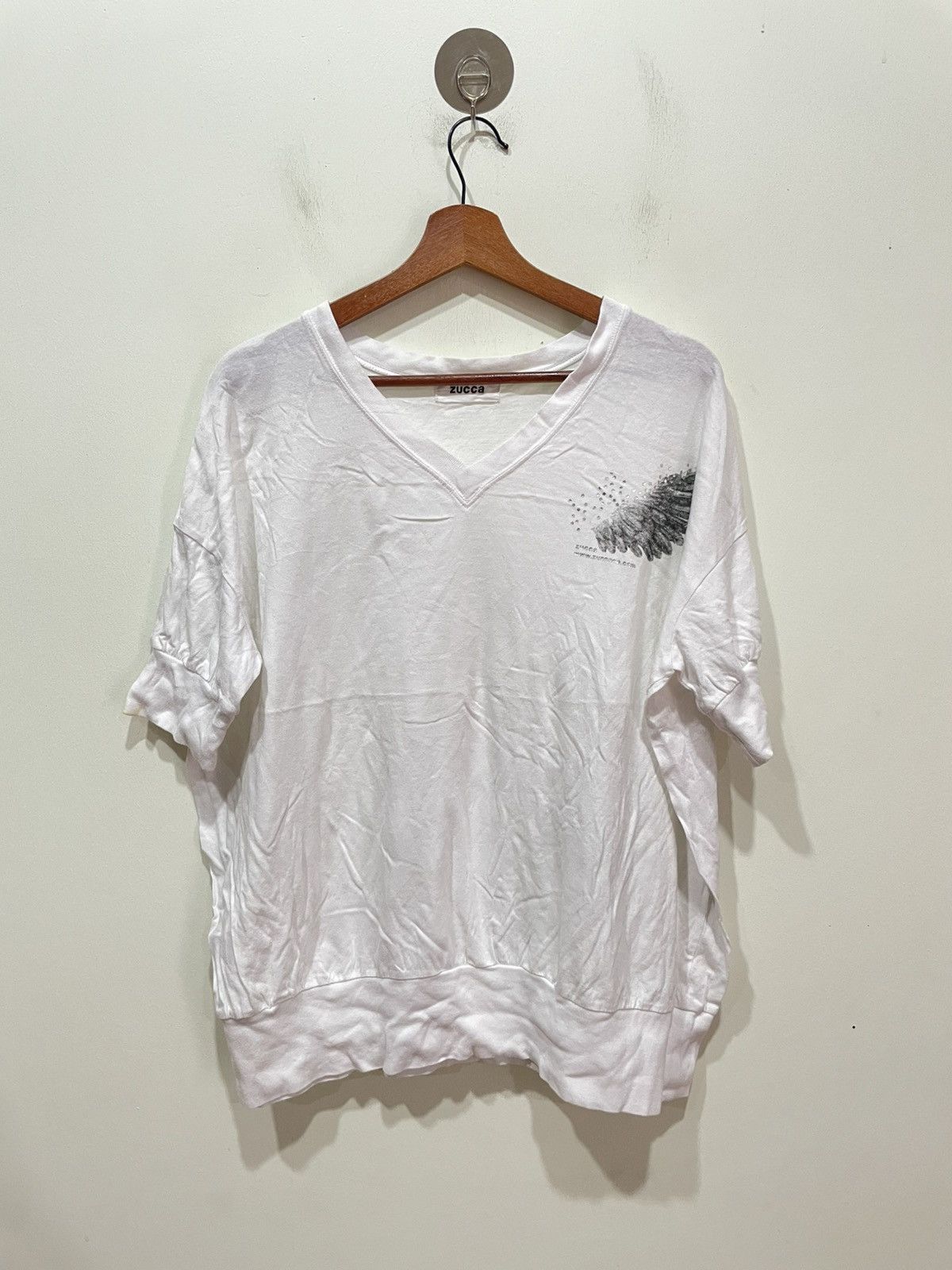 Zucca Zucca Vneck Blouse Size M / US 6-8 / IT 42-44 - 1 Thumbnail