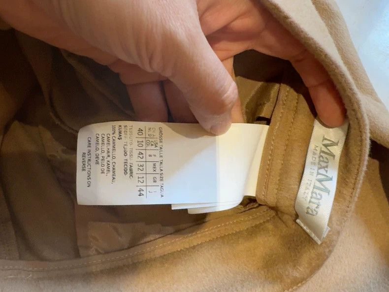 Max Mara Max Mara Classic Camel Wide Leg Pants Size 31" - 3 Thumbnail