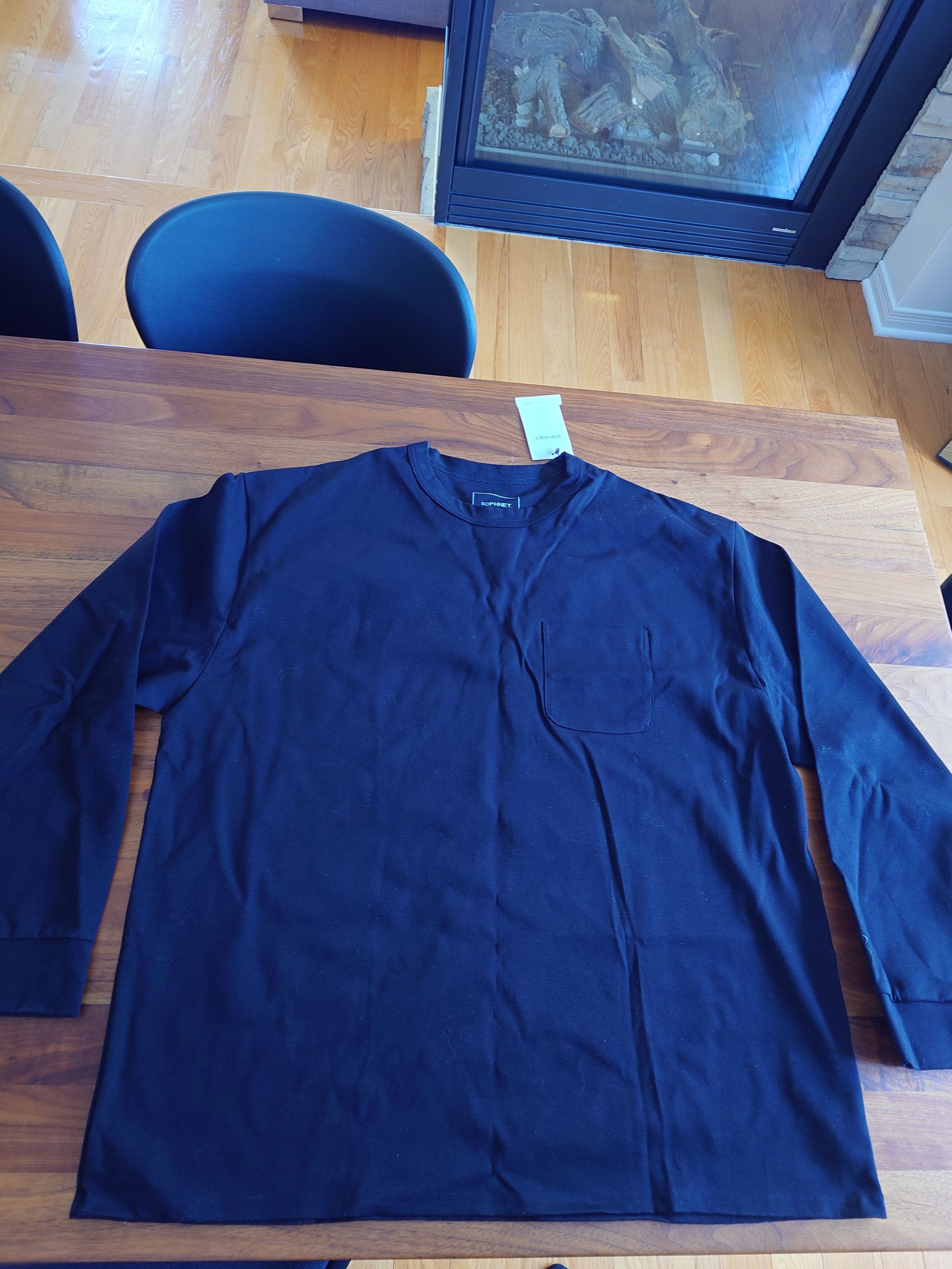 Sophnet. SOPHNET LS Black patch pocket - new with tags Size US L / EU 52-54 / 3 - 1 Thumbnail