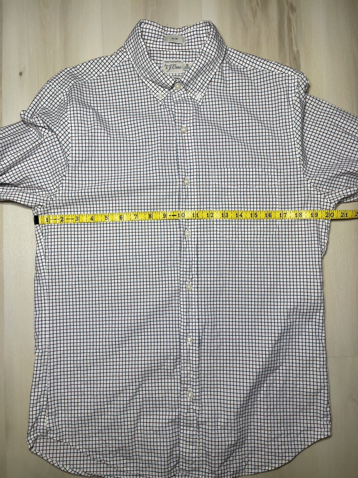 J.Crew J Crew Shirt Men’s Sz M Slim Fit Check Secret Wash Poplin Size US M / EU 48-50 / 2 - 6 Thumbnail