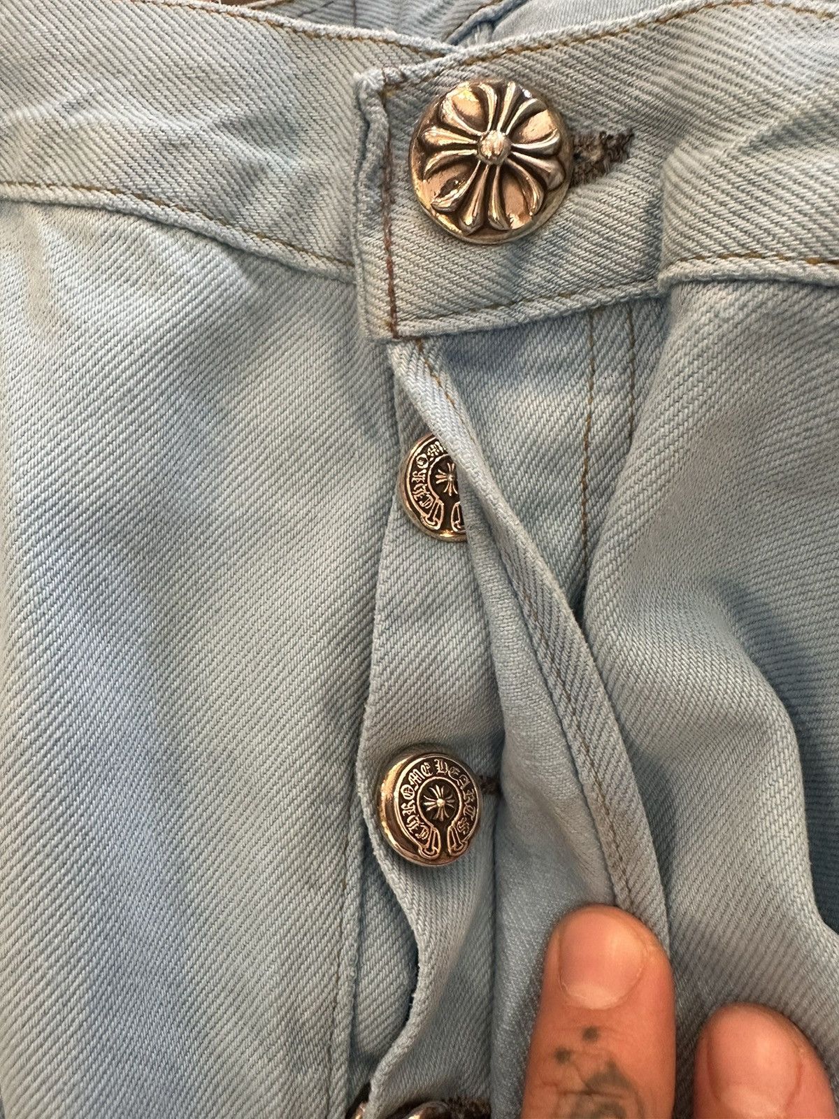 Chrome Hearts CHROME HEARTS DRAKE BABYBLUE LEVI CROSS JEANS XXXL 38 40 Size US 38 / EU 54 - 21 Thumbnail