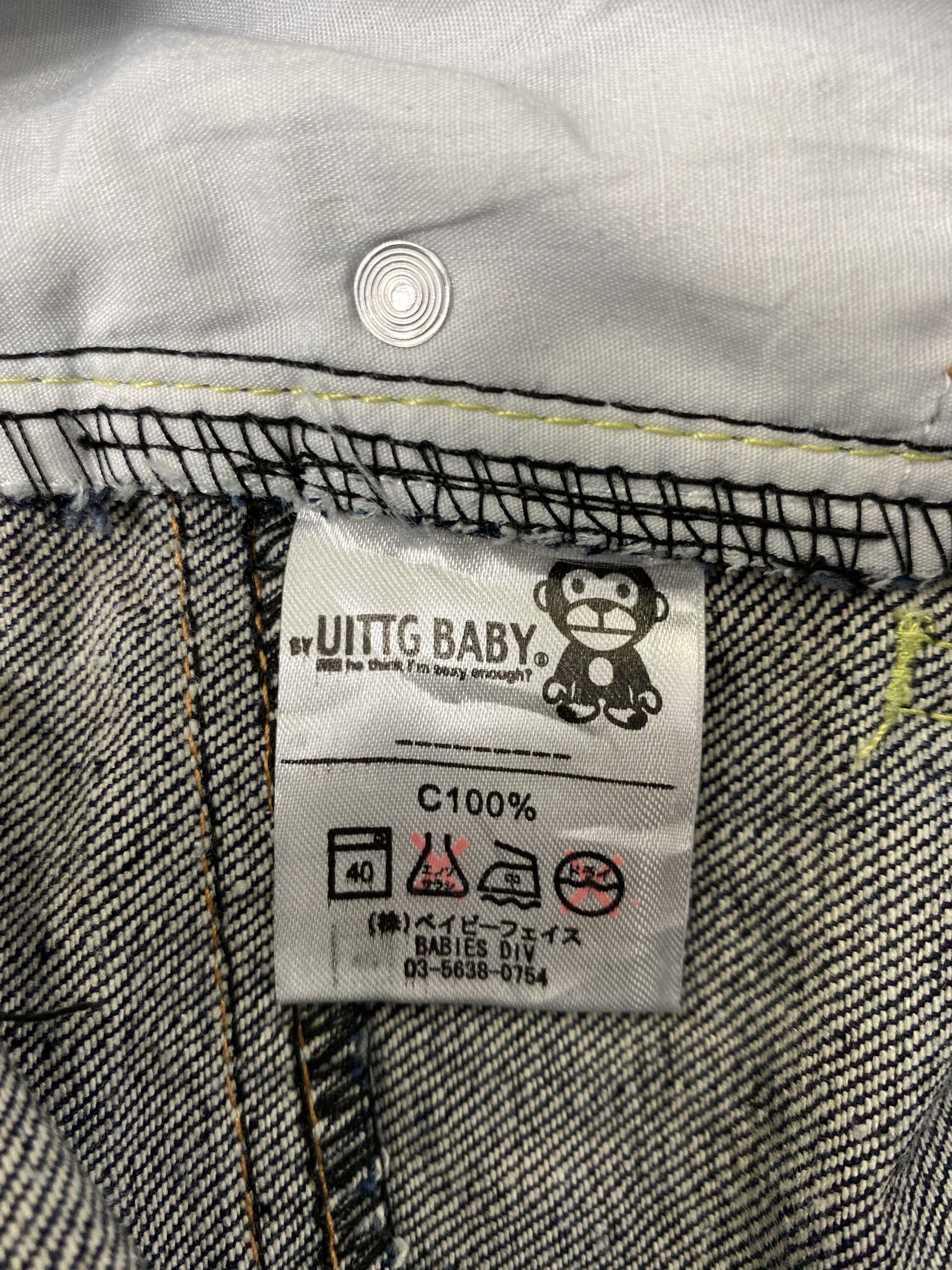 If Six Was Nine Japanese Brand Printed Uittg Baby Denim 30x32 -JN051 Size US 30 / EU 46 - 10 Thumbnail