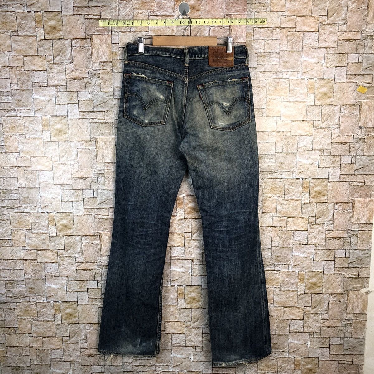 Levi's 707 Levis Blue vintage ripped Distressed Denim Pants #A588 Size US 29 - 17 Thumbnail