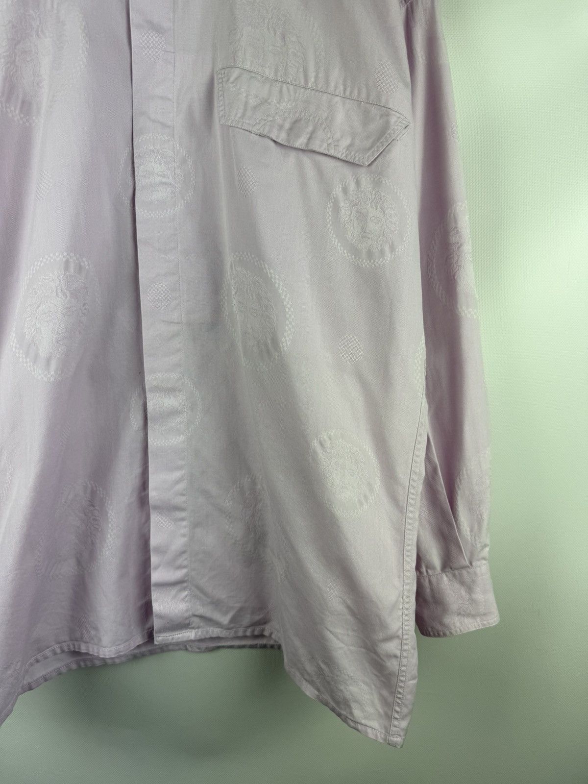 Versace Gianni Versace Vintage Multilogo Long Sleeve Button Up Shirt Size US S / EU 44-46 / 1 - 6 Thumbnail