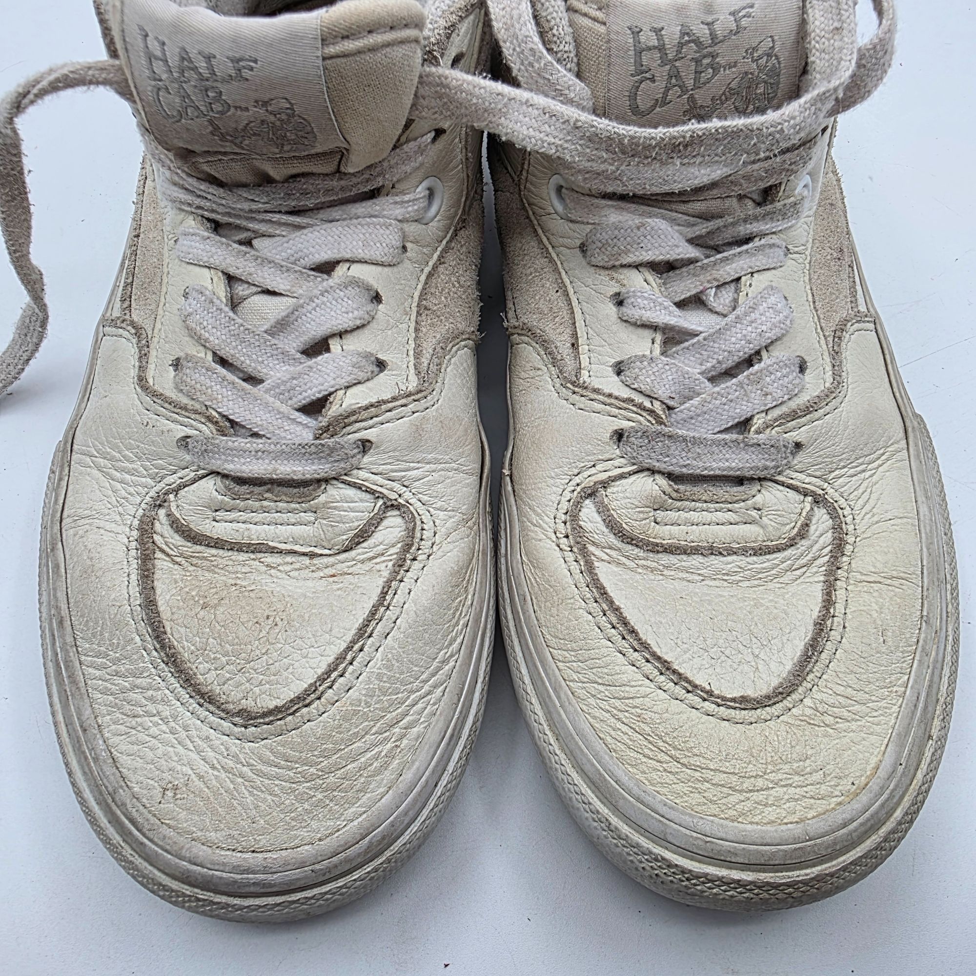 Vans Vans Half Cab Mens Size 5 White Sneaker Shoes Casual Skatebo Size US 5 / EU 37 - 9 Thumbnail