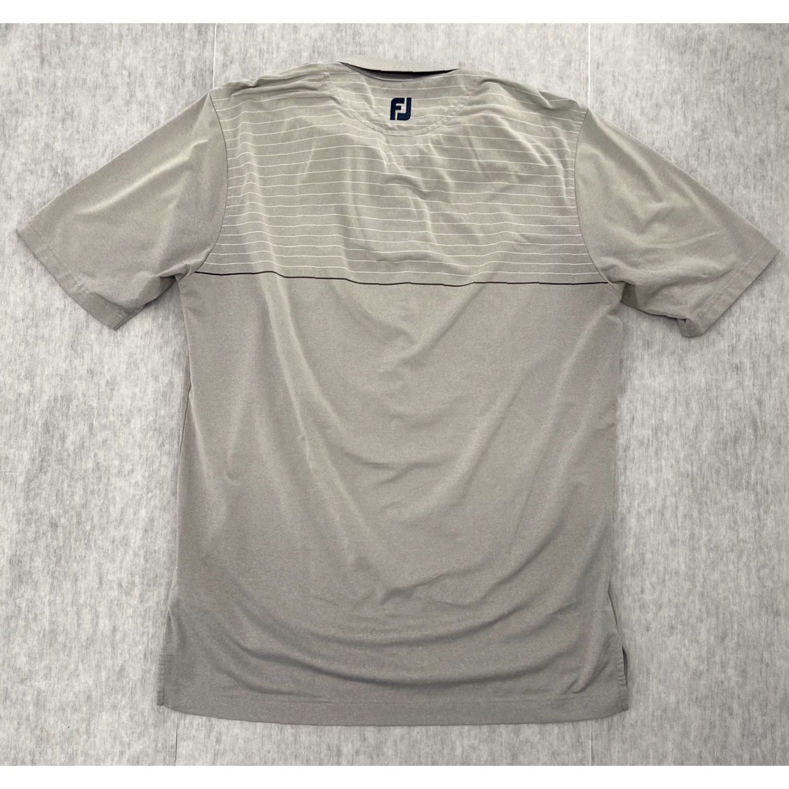 Footjoy FootJoy Shirt Adult XL Gray Polo TPC Prestancia Athletic Fit Mens Golf Button-Up Collar-Down Short Sleeve Size US XL / EU 56 / 4 - 2 Thumbnail