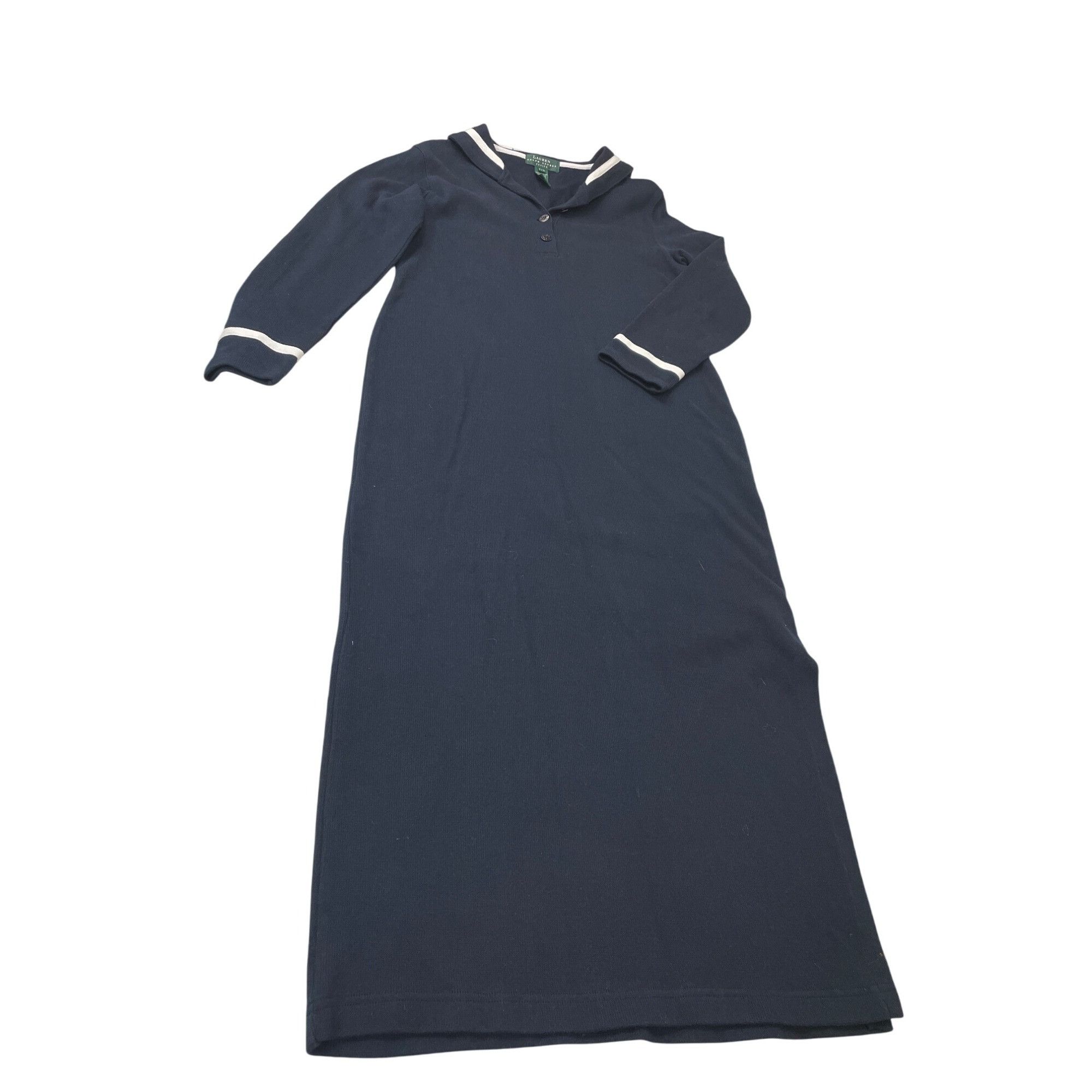 Lauren Ralph Lauren Lauren Ralph Lauren womans Navy Blue White Nautical Maxi Dre Size S / US 4 / IT 40 - 1 Thumbnail