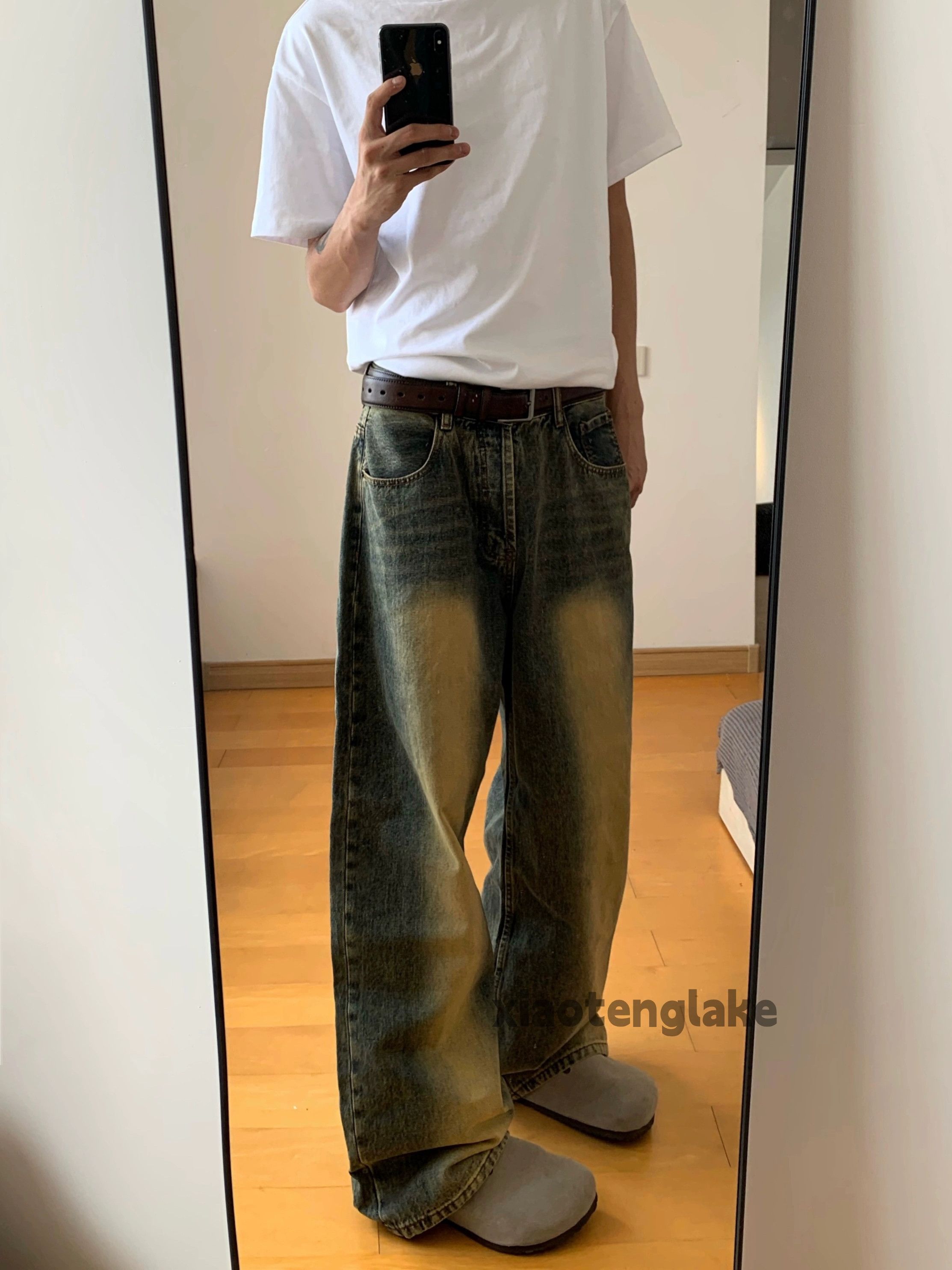 Jean × Vintage loose baggy rusty washed faded punk grunge jeans Size US 28 / EU 44 - 4 Thumbnail