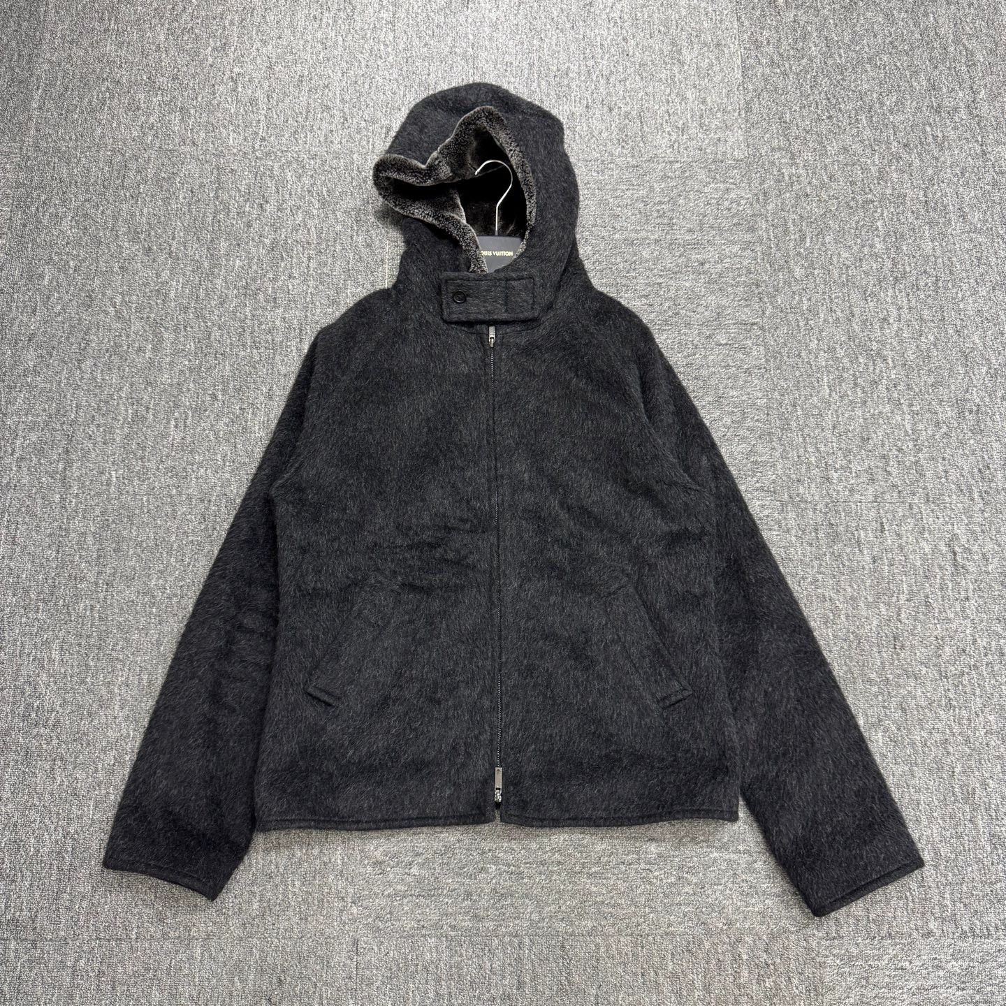 Emporio Armani EMPORIO ARMANI Wool Mohair Blend Fur Collar 52 Size US L / EU 52-54 / 3 - 1 Thumbnail