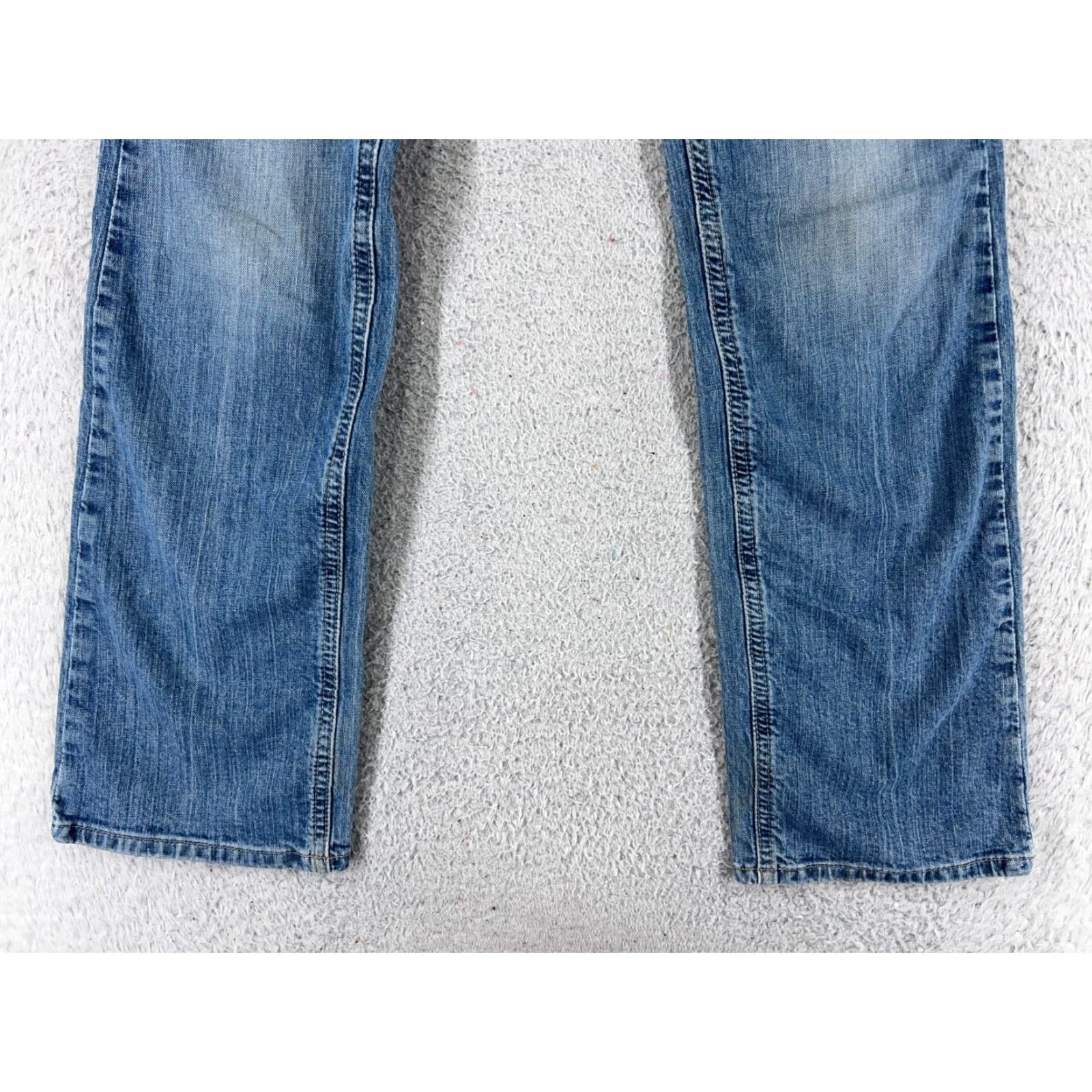 Carhartt Carhartt Jeans Womens 27 Blue Denim Bootcut 5-Pocket Regular Inseam 31 Cotton Blend Stretch Hem Wear Vintage No Size 27" / US 4 / IT 40 - 2 Thumbnail