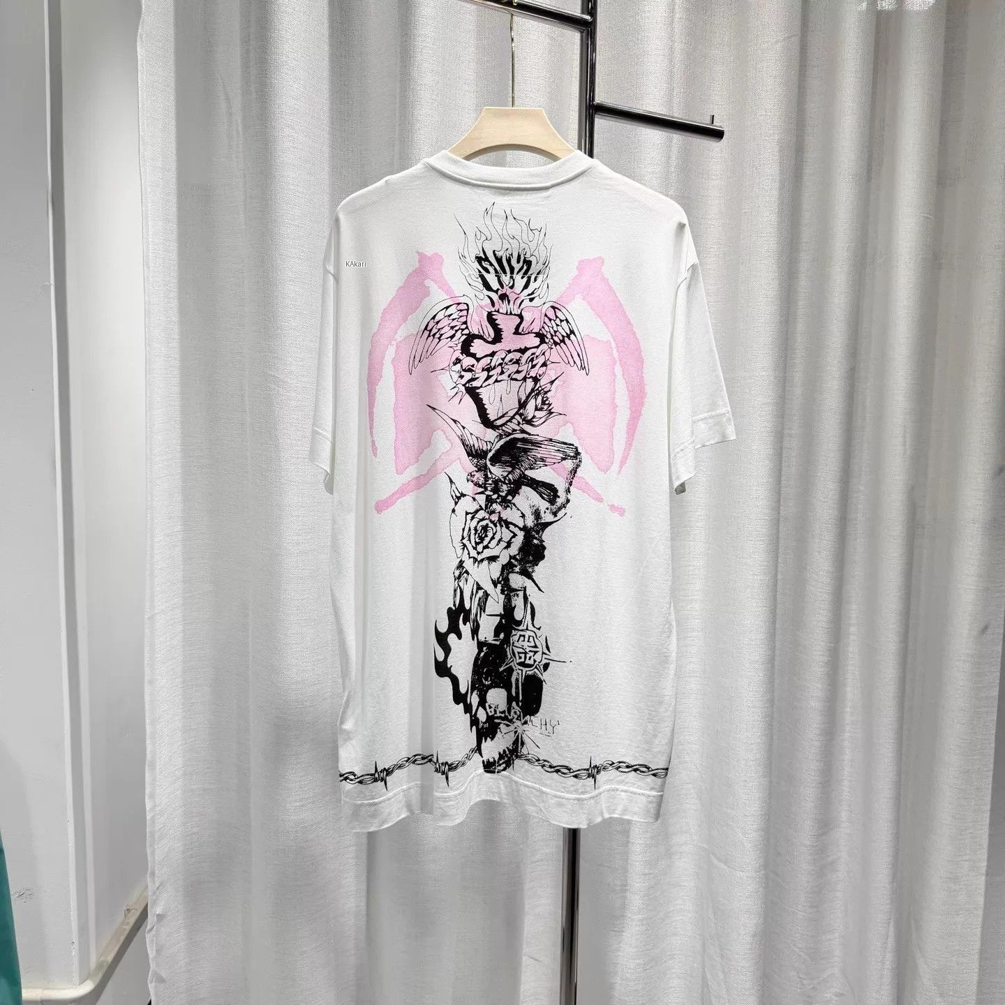 Givenchy White Graphic Print Short Sleeve T-Shirt Size US L / EU 52-54 / 3 - 2 Thumbnail