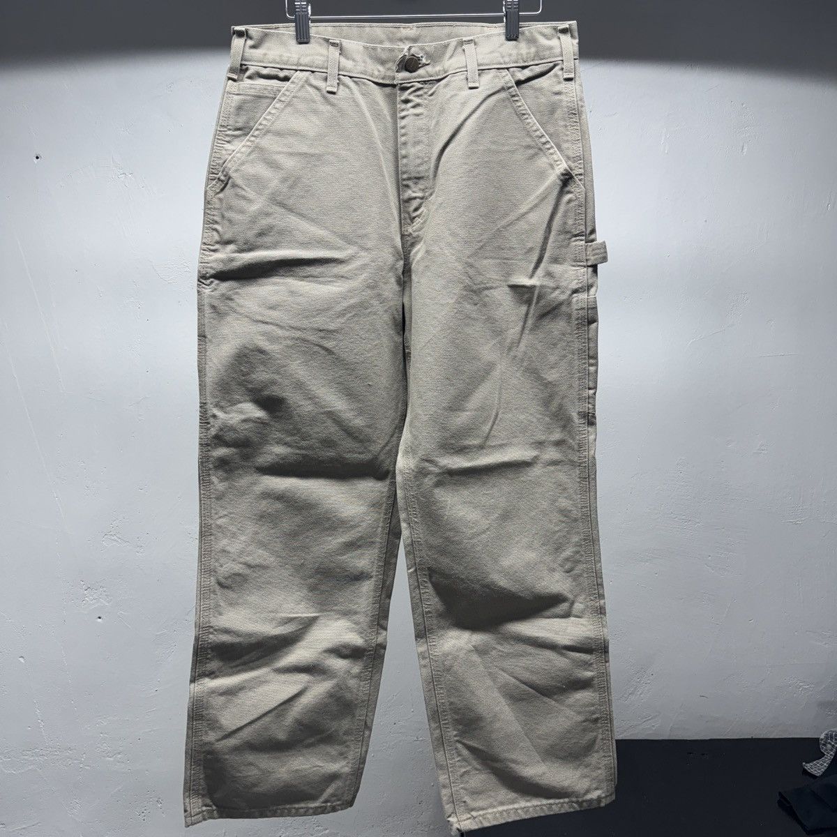 Vintage Carhartt Baggy Carpenter Work Pants ERD Grunge Chrome Size US 32 / EU 48 - 2 Thumbnail