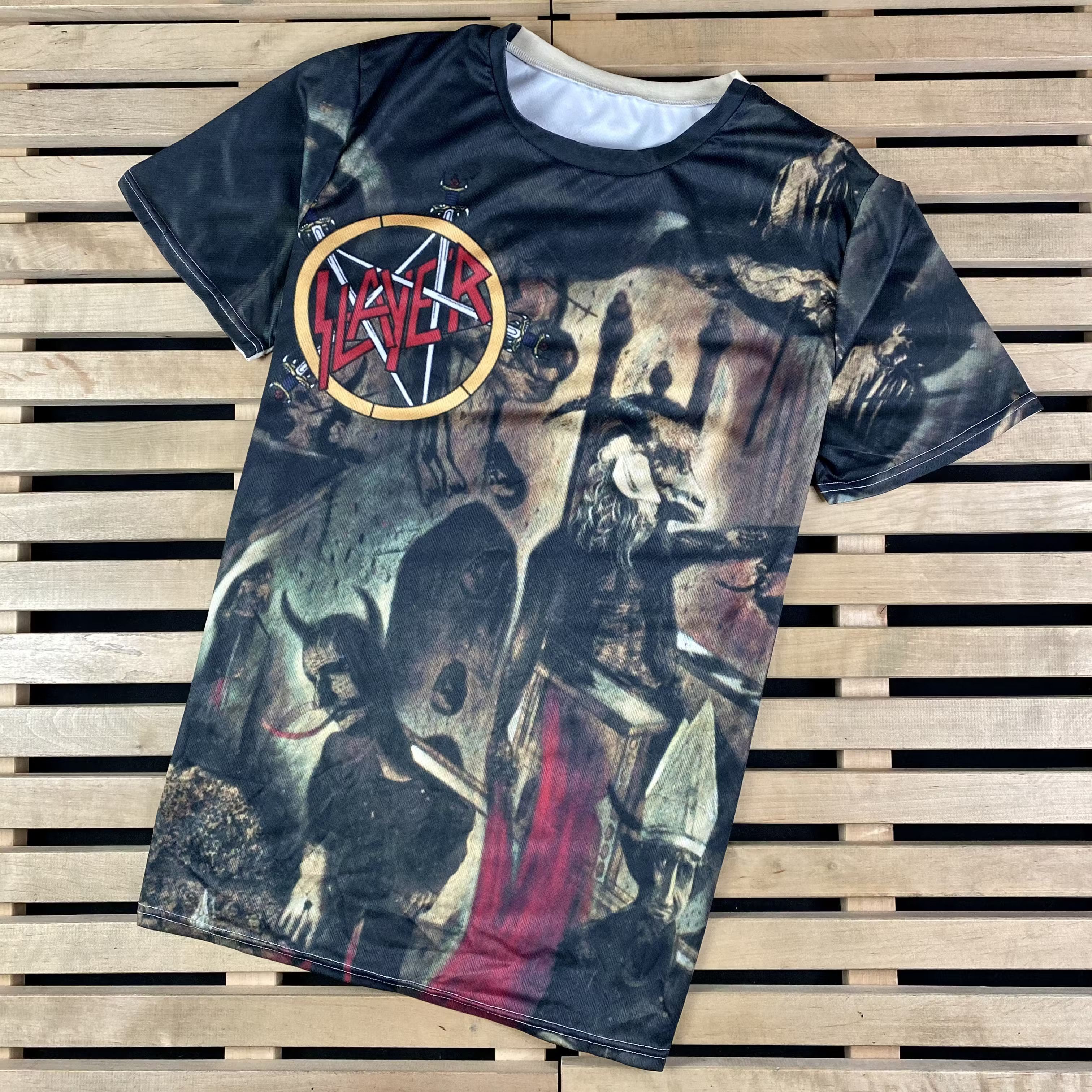 Band Tees × Vintage Mens Vintage T Shirt Reign in Blood Size L Size US L / EU 52-54 / 3 - 1 Thumbnail