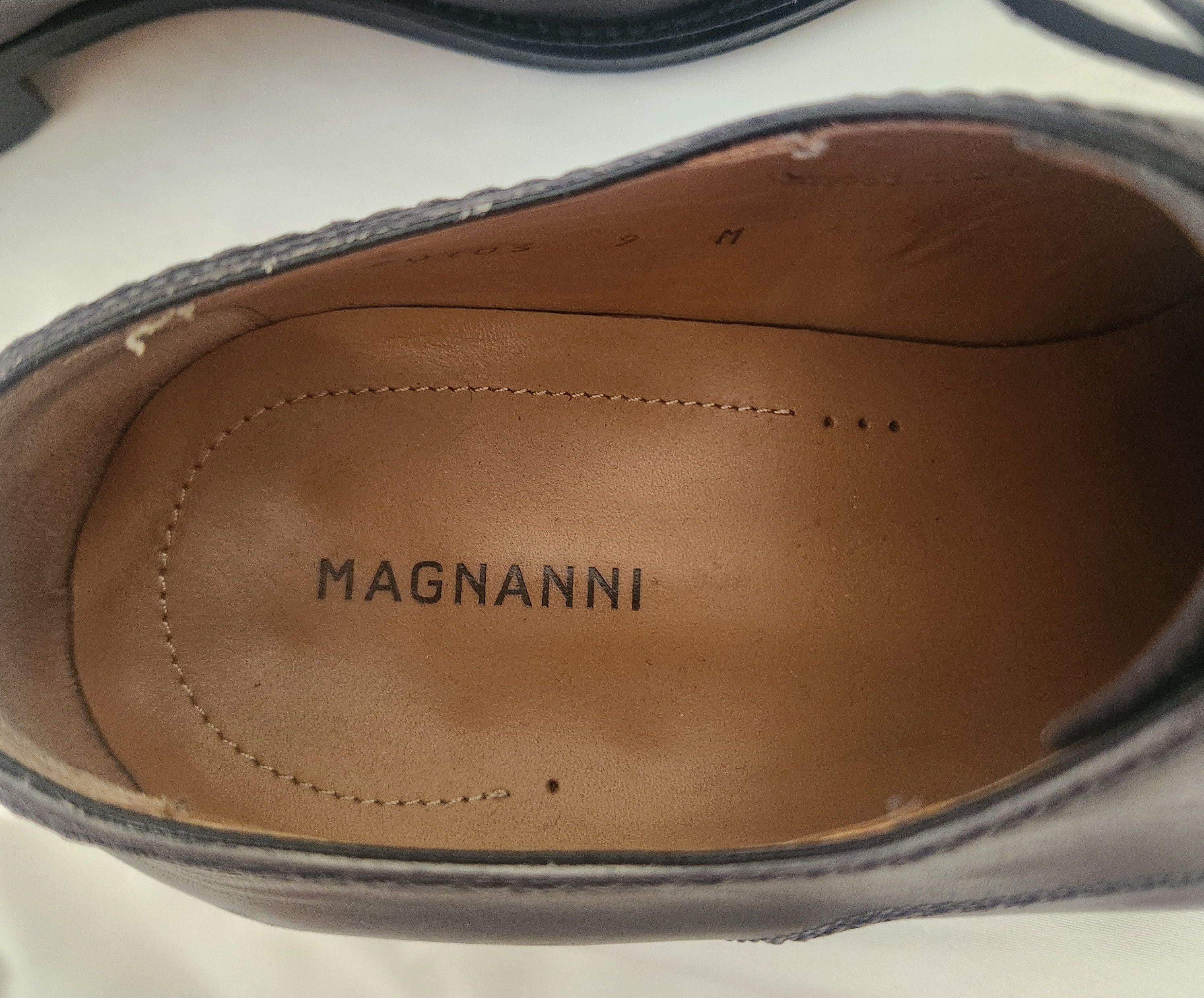 Magnanni Magnanni grey shoes 10 men's leather lace up Size US 10 / EU 43 - 6 Thumbnail