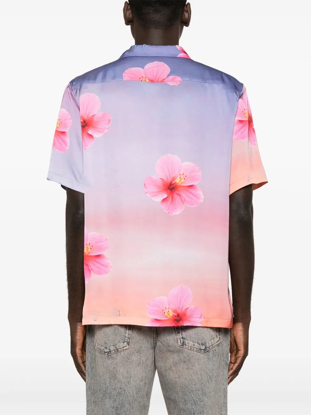 Other Sunset Lotus Satin Shirt Size US XL / EU 56 / 4 - 2 Thumbnail
