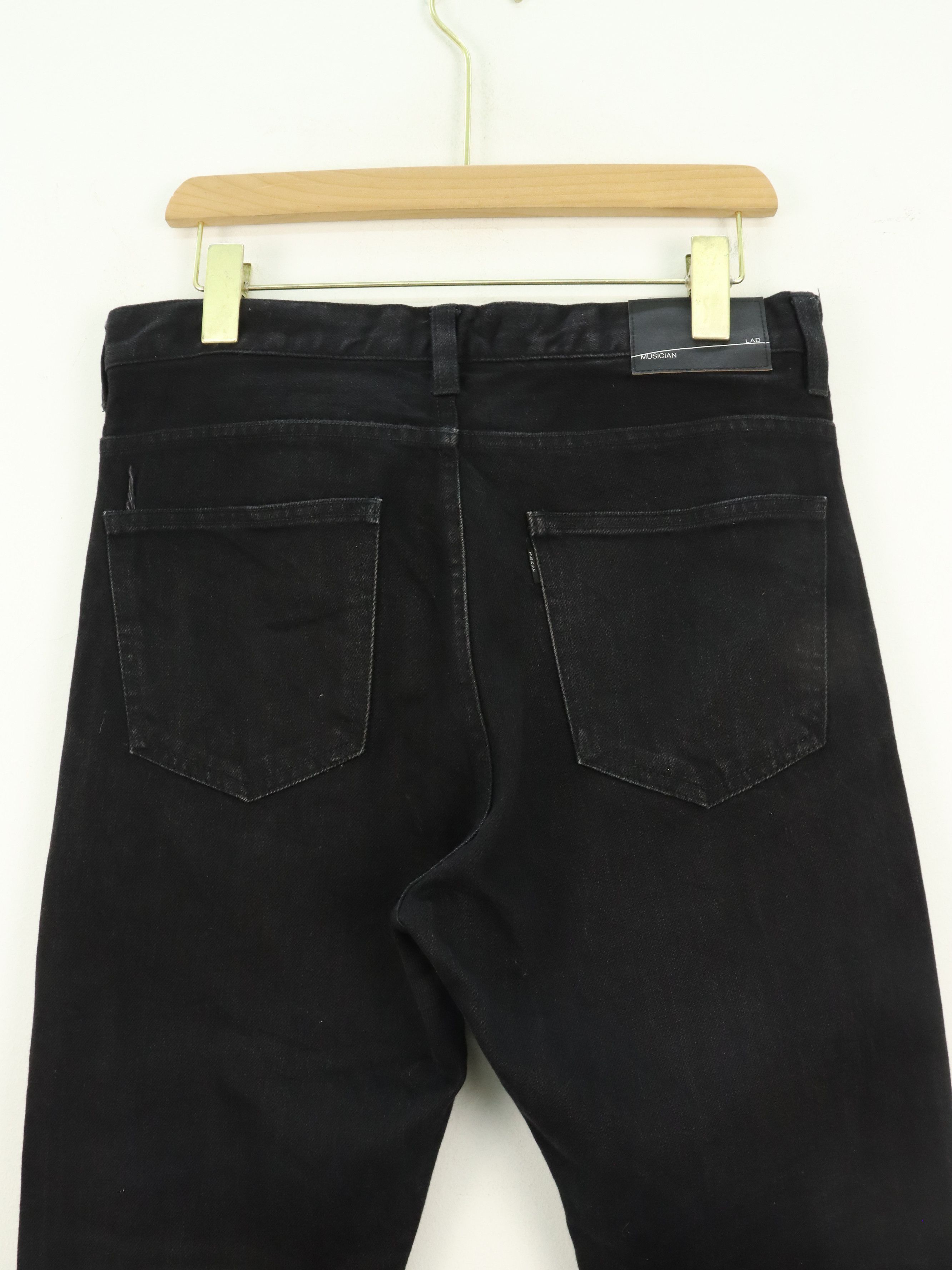 Lad Musician Lad Musician Black Jeans Pant Size US 31 - 8 Thumbnail
