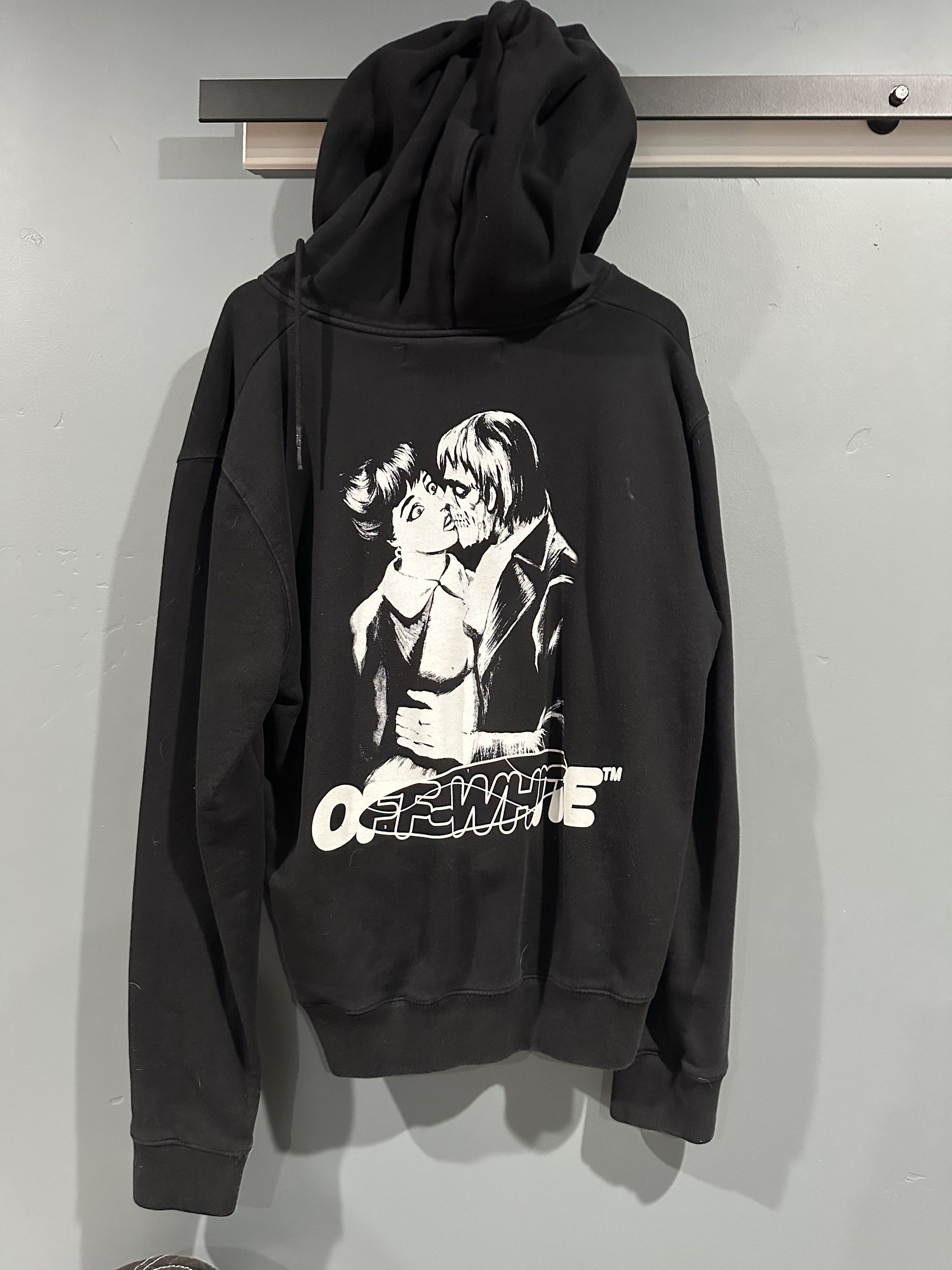 Off-White Black & White Kiss 21 Hoodie Size US XXL / EU 58 / 5 - 3 Thumbnail