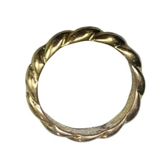 Other Set Of 3 Vintage Metallic Rings With Twisted & Textured Desi Size ONE SIZE - 3 Thumbnail