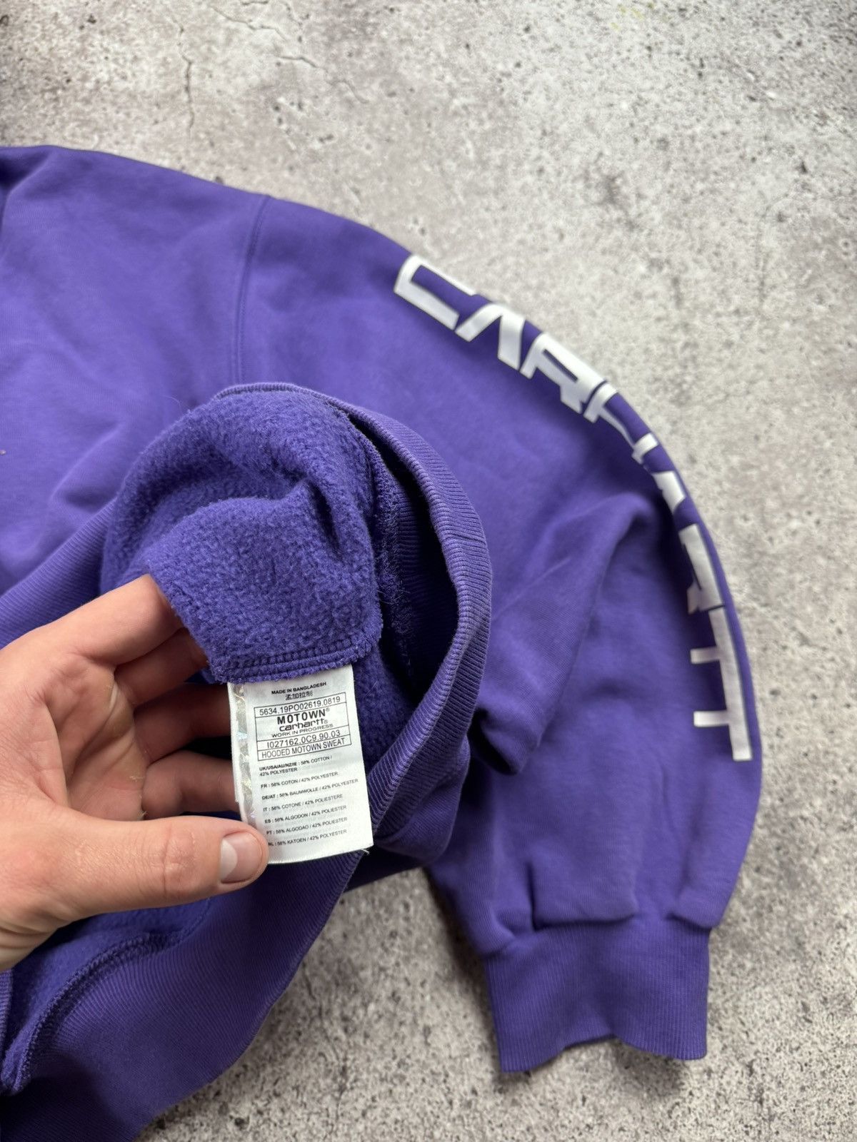 Carhartt Wip Carhartt WIP x Motown Records Hoodie Purple FW19 Limited Size US M / EU 48-50 / 2 - 15 Thumbnail