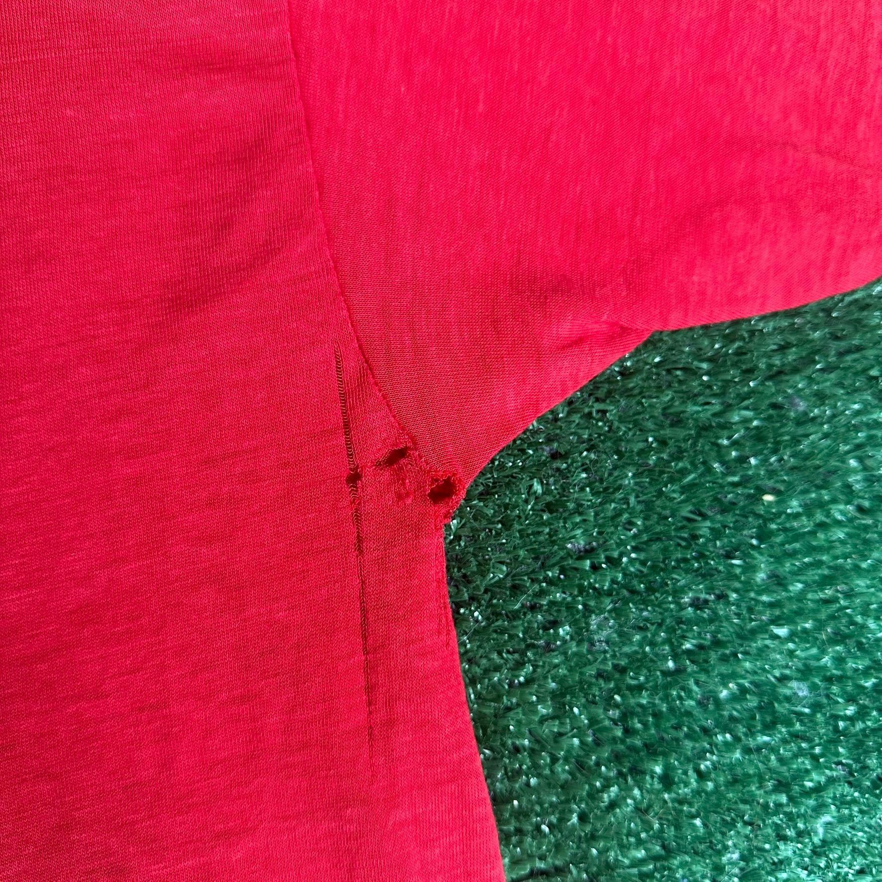 Vintage Vintage 80s AOII Sorority Dance Contest T-Shirt Red S/M Sing Size US M / EU 48-50 / 2 - 8 Thumbnail