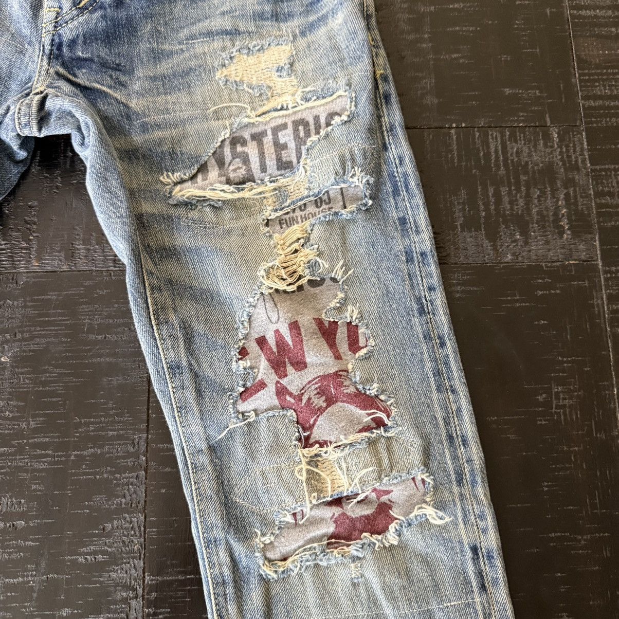 Hysteric Glamour Hysteric Glamour Hysteric Jeans “CPR” Distressed Patchwork Size US 29 - 2 Thumbnail