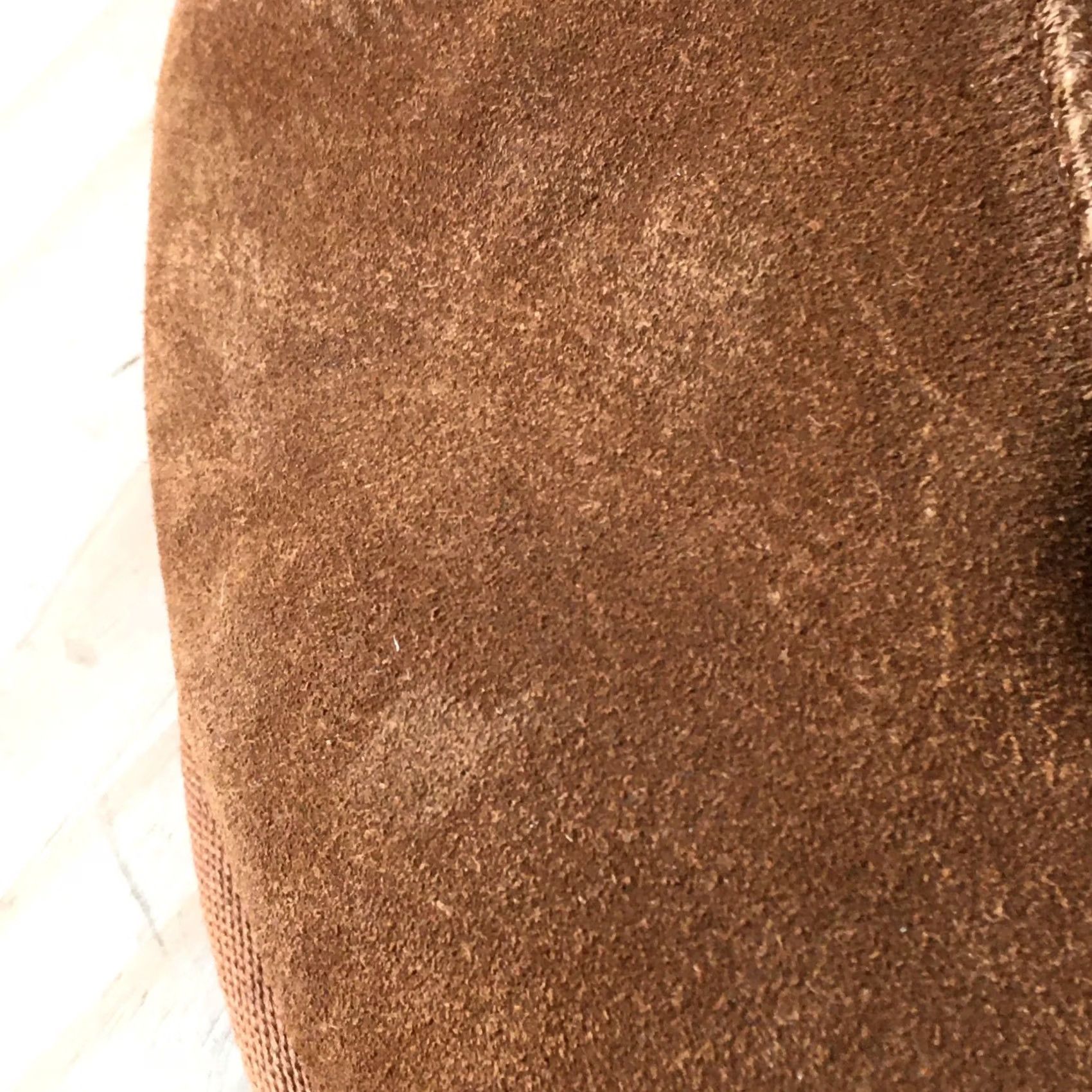 Vintage Dearfoams Mens 12 Brown Mules Slip On Sheepskin Casual Comfort Suede Slipper Size ONE SIZE - 5 Thumbnail