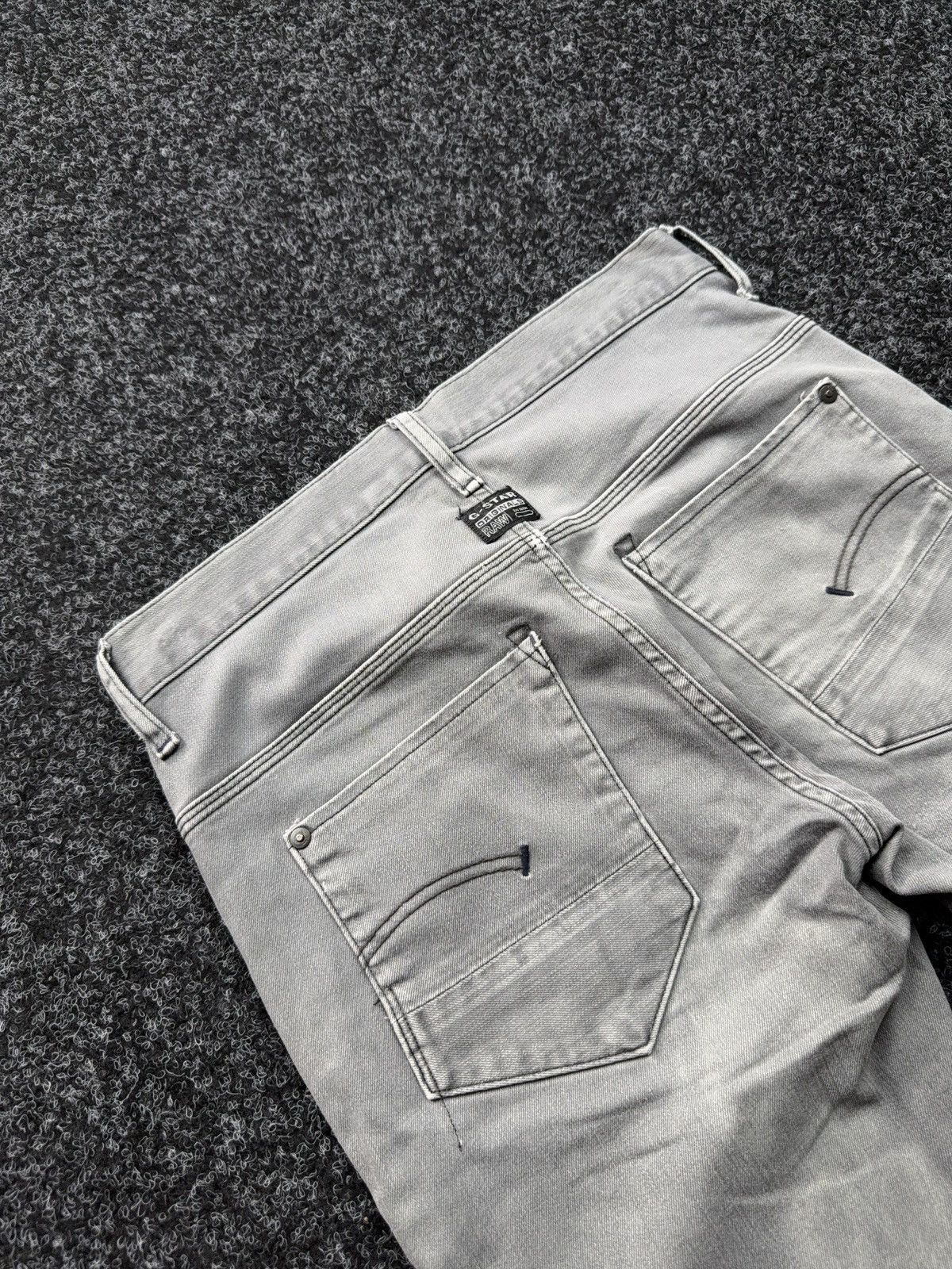 G-Star 00s Y2K G-Star RAW New Radar Slim Faded Distressed Y2K Jeans Size US 29 - 17 Thumbnail