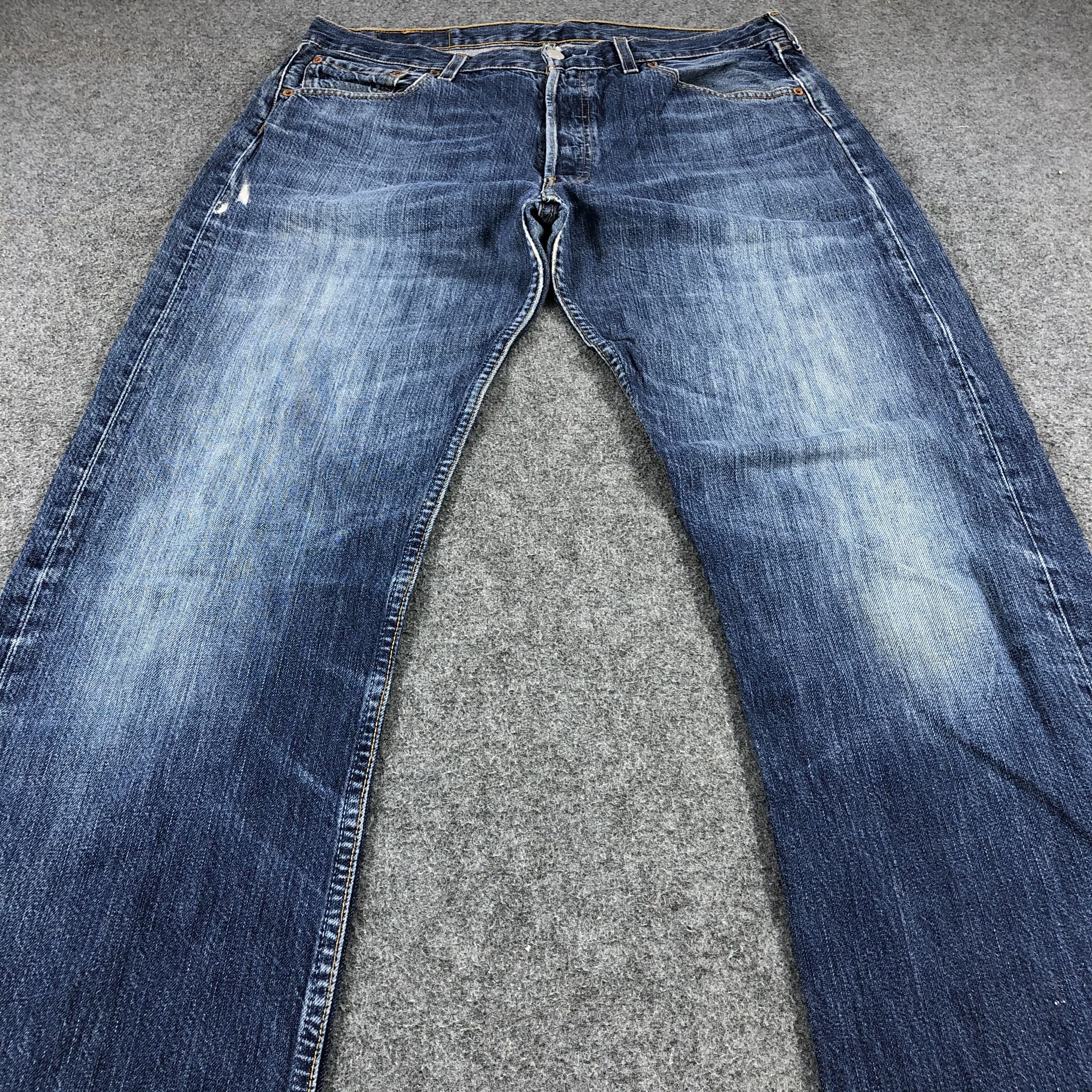 Levi's Vintage 90s Levis 501 Denim Jeans-JM982 Size US 34 / EU 50 - 3 Thumbnail