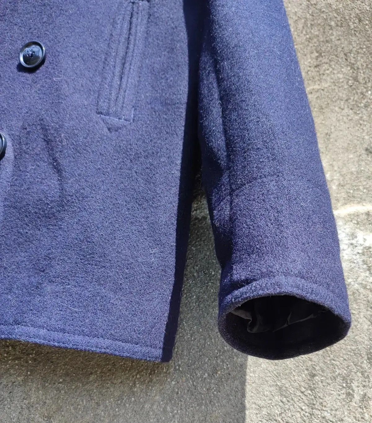 Vintage Vintage Harvard Navy Peacoat – Wool Blend Double Breasted Size US M / EU 48-50 / 2 - 7 Thumbnail