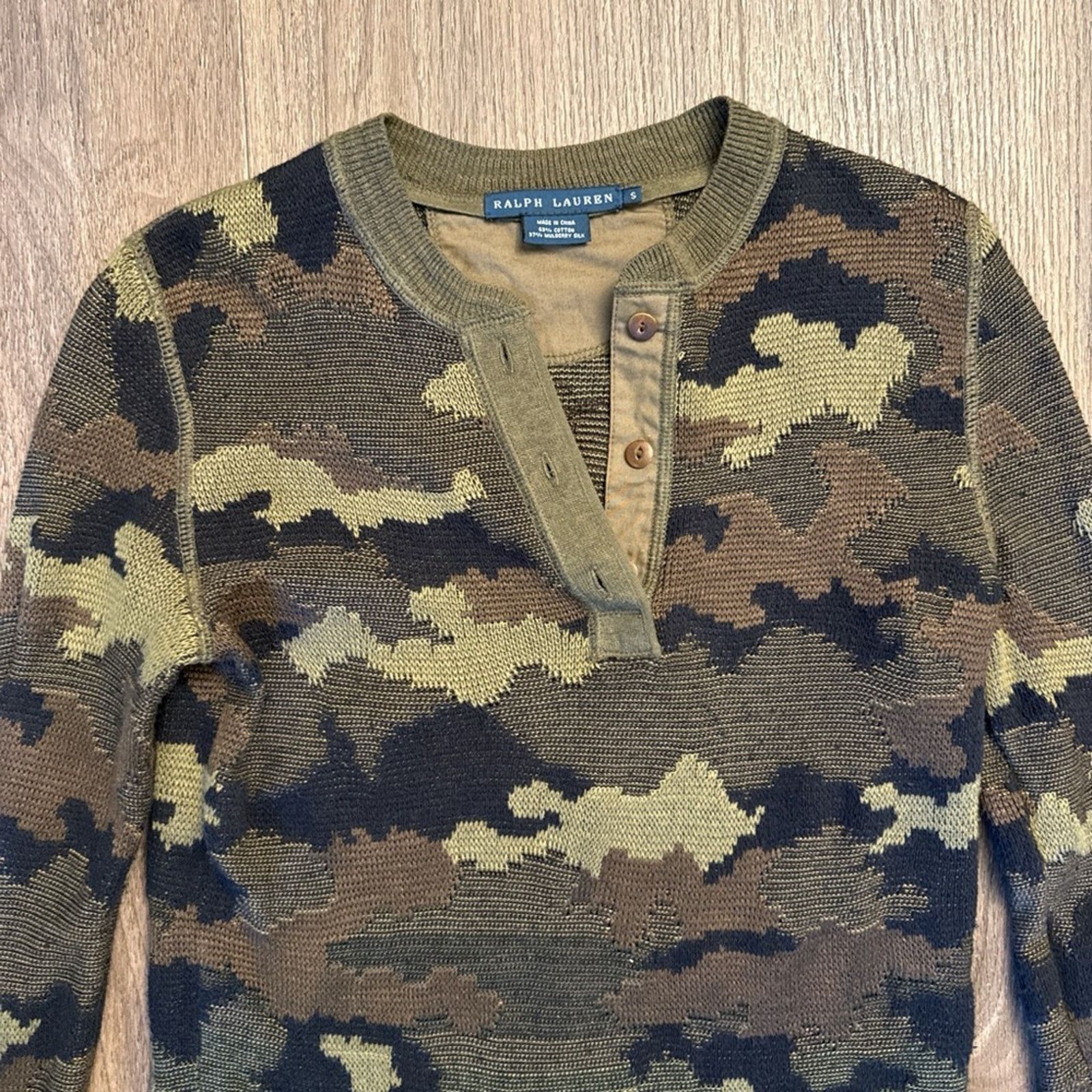 Ralph Lauren Ralph Lauren knit Camouflage Long Sleeve Sweater Dress Size S / US 4 / IT 40 - 2 Thumbnail