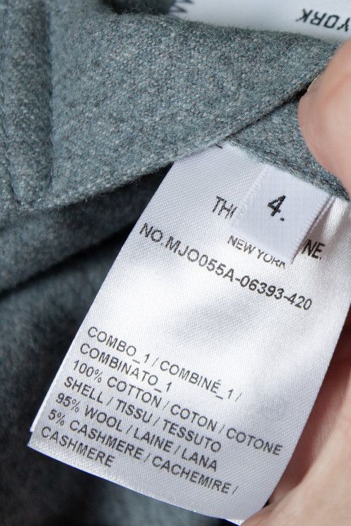 Thom Browne Thom Browne, Steel blue cashmere and wool overshirt Size US XL / EU 56 / 4 - 5 Thumbnail