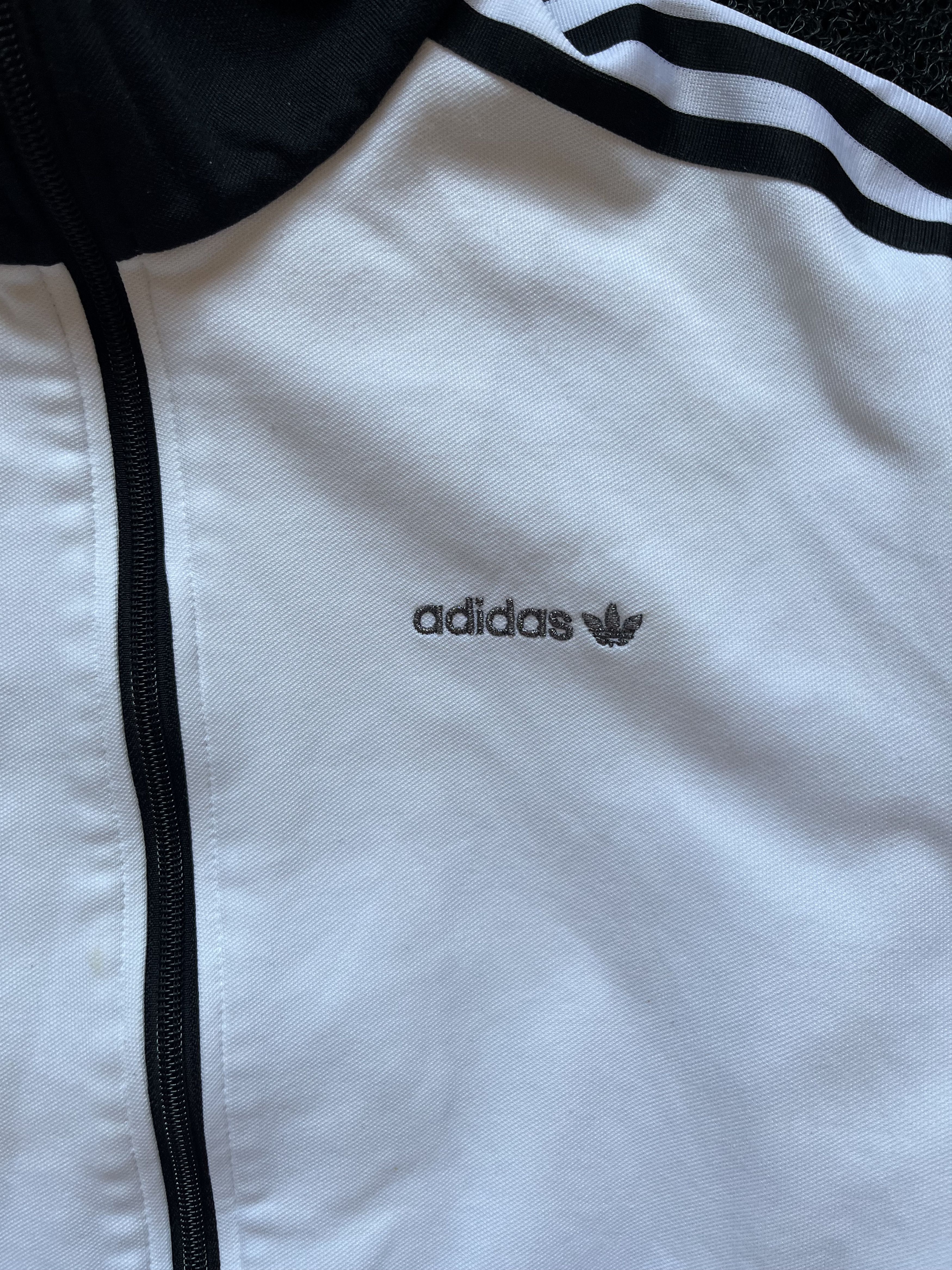 Adidas Vintage Adidas 00's Track Jacket White & Black Stripes Size US S / EU 44-46 / 1 - 3 Thumbnail