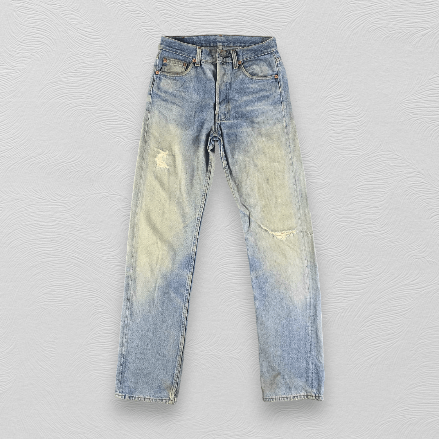 Levi's Vintage 90s Levis 501 Jeans Rusty Wash Denim KJ2311 Size US 27 - 1 Thumbnail