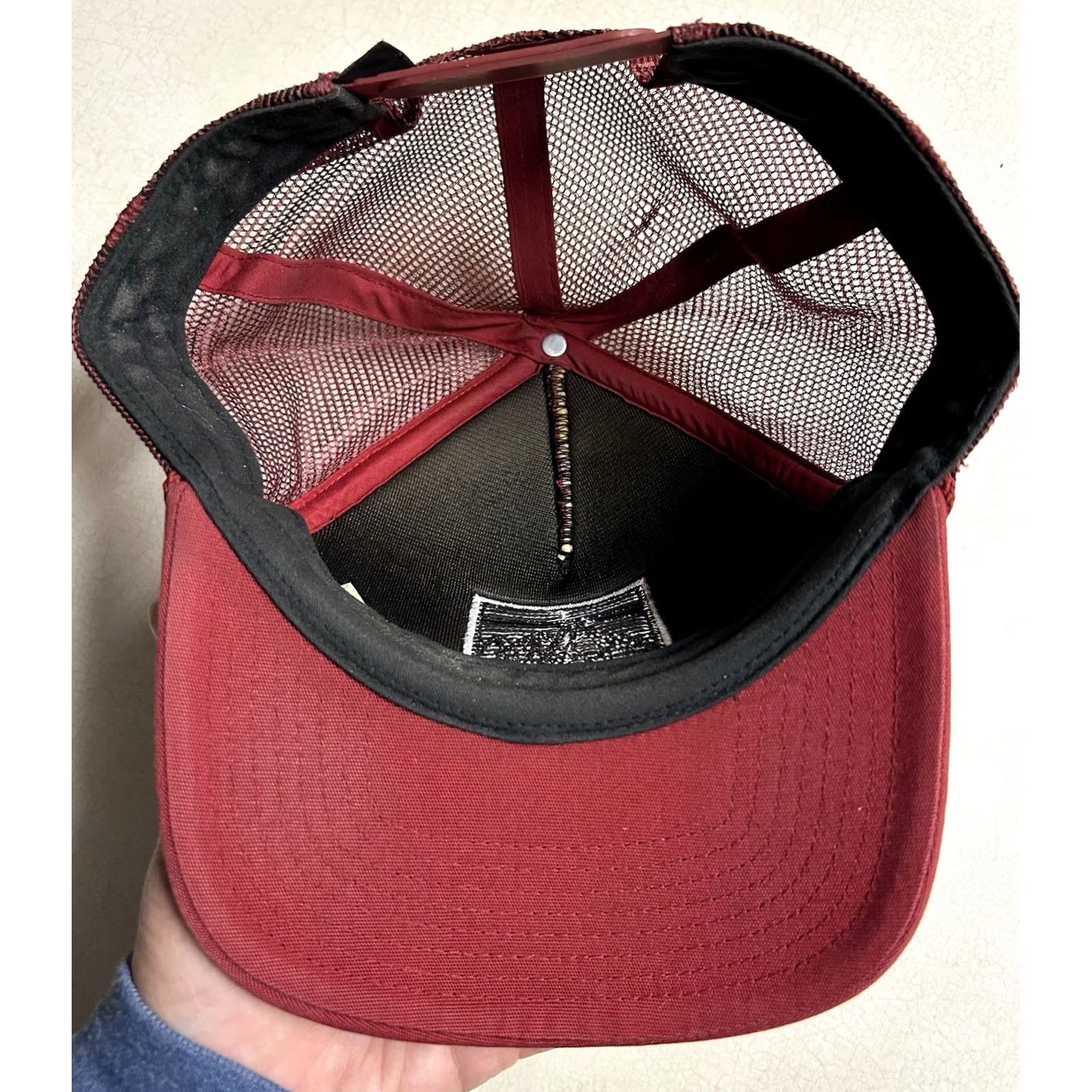 Patagonia VINTAGE Patagonia Master Chief Fitz Roy Mountains Hat Red Rope Adjustable Snapback Unisex Adults One Size Boys Girls Mens Womens Size ONE SIZE - 6 Thumbnail