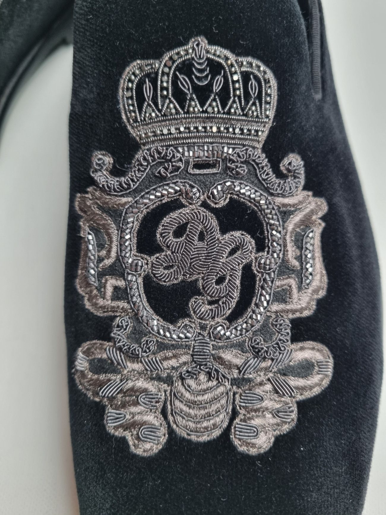 Dolce & Gabbana Dolce & Gabbana Velvet Slippers Size EU 45 Size US 12 / EU 45 - 20 Thumbnail