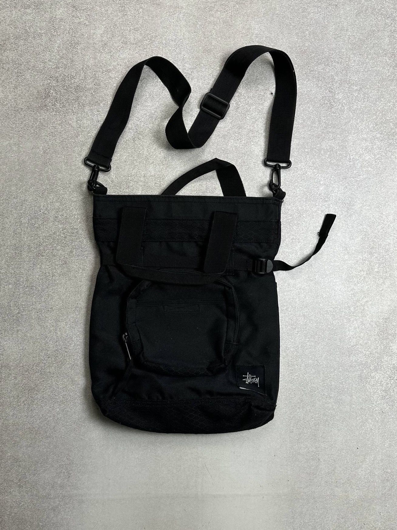 Stussy Vintage Stussy Black Bag Rare Size ONE SIZE - 1 Thumbnail