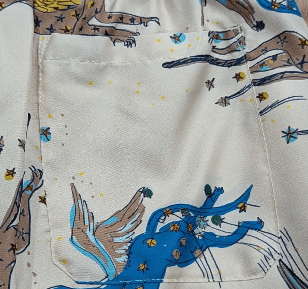 Valentino Valentino Silk Bermuda Shorts Utopia Beige/Blue 52 US 36 Size US 36 / EU 52 - 4 Thumbnail