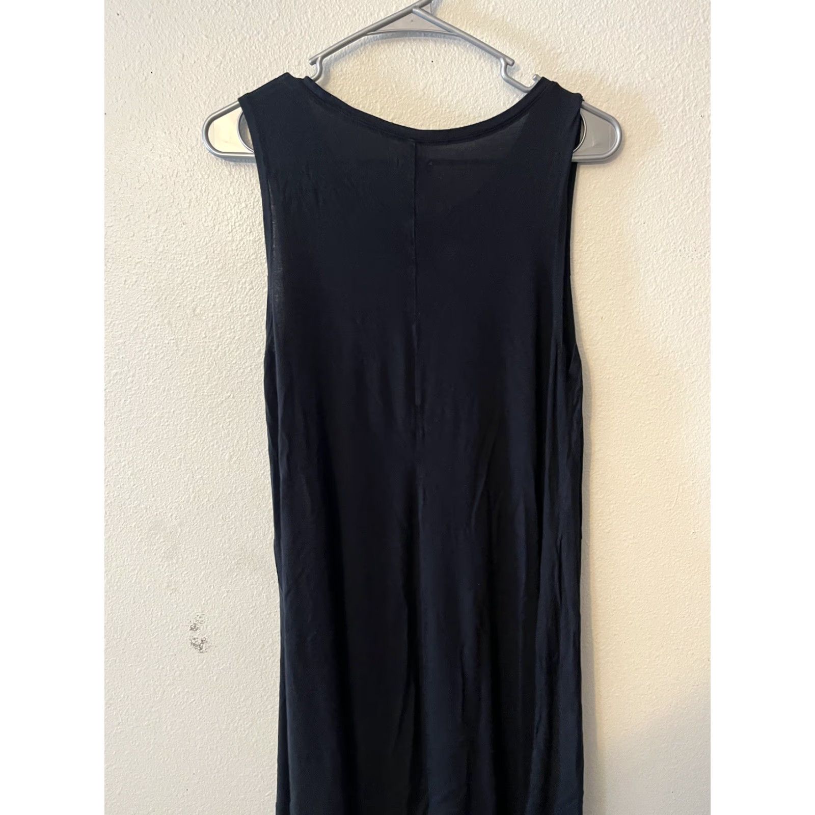 Vintage Aerie Women's Dress Sleeveless Black Solid Size Medium Casual Bohemian Short - Dress, Womens, Regular, Size M Size M / US 6-8 / IT 42-44 - 2 Thumbnail