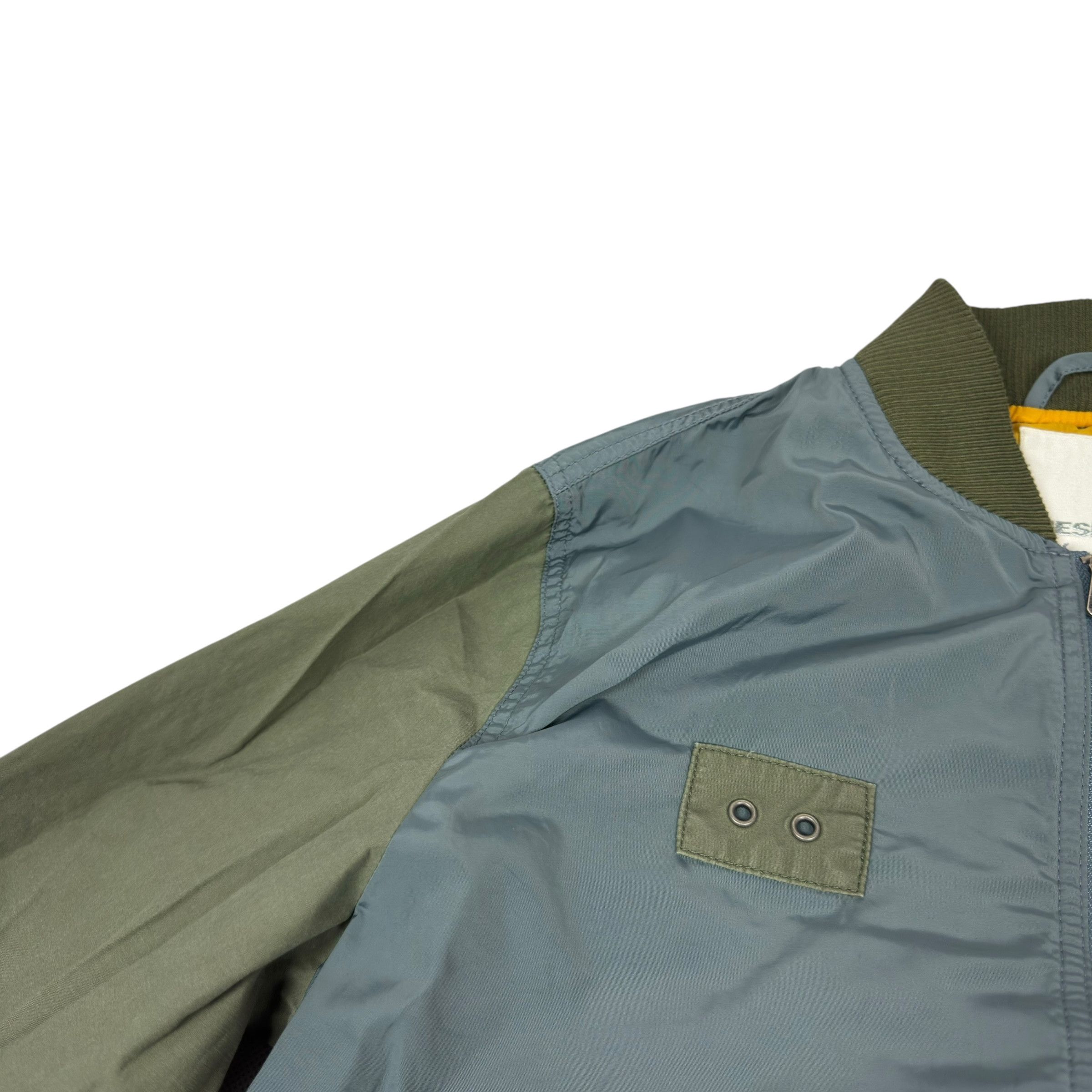 Diesel Diesel Green Gray Cotton Sea Of Style Bomber Jacket 2XL Size US M / EU 48-50 / 2 - 5 Thumbnail