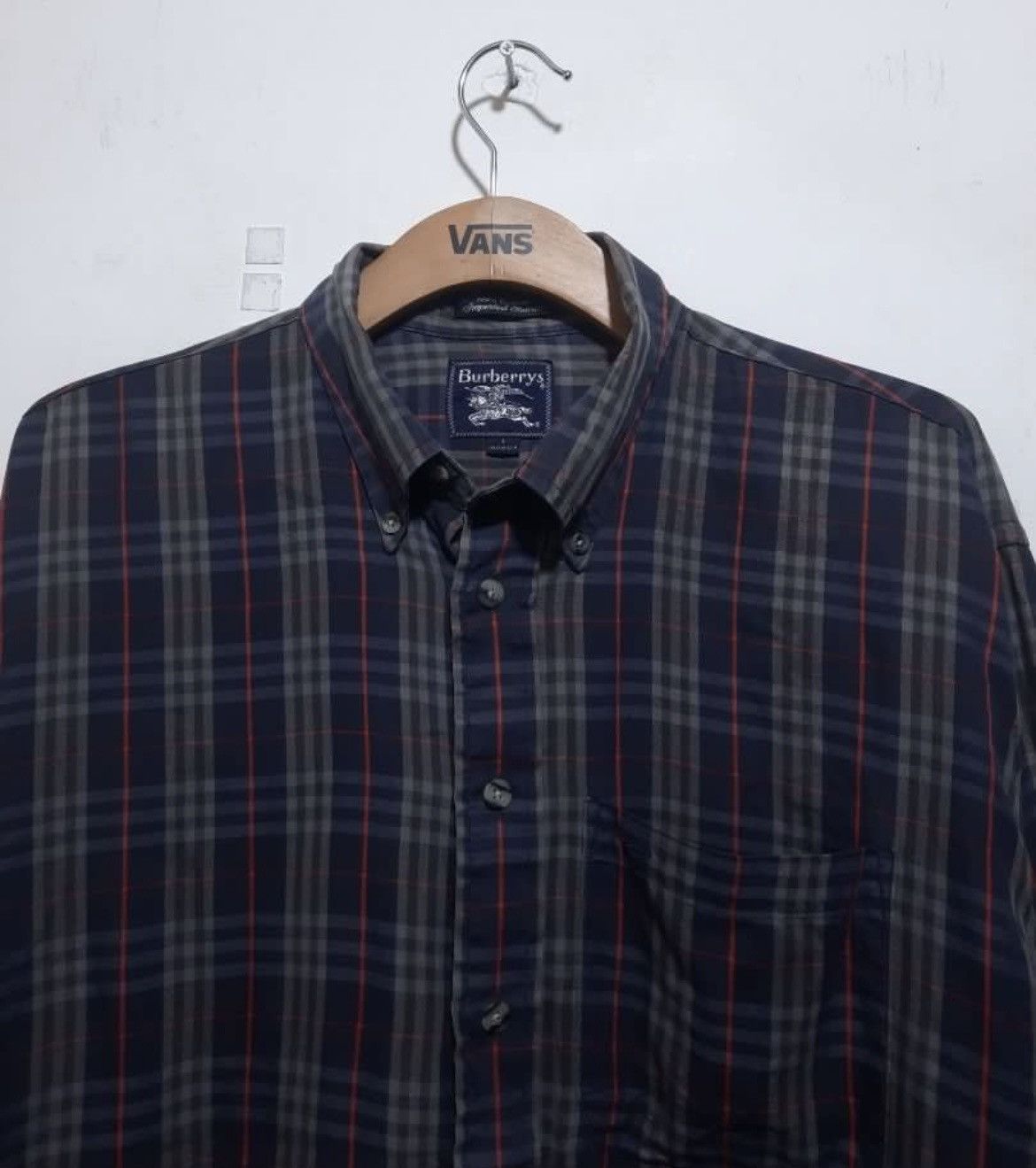 Burberry × Vintage Burberry London Nova Check Short Long Shirt Size US L / EU 52-54 / 3 - 2 Thumbnail